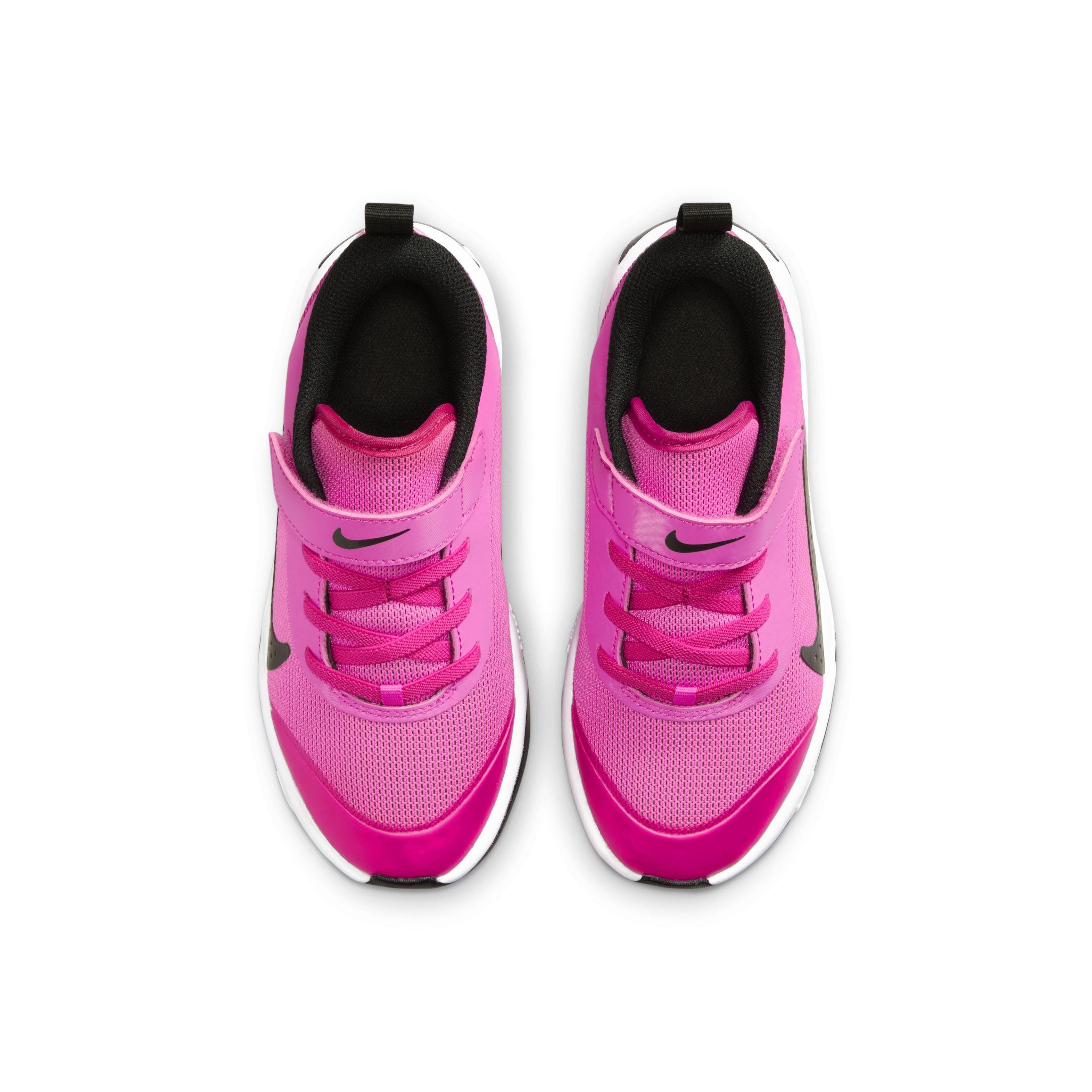 Nike Omni Multi-Court Preschool Girls' "Laser Fuchsia/White/Black" Shoe