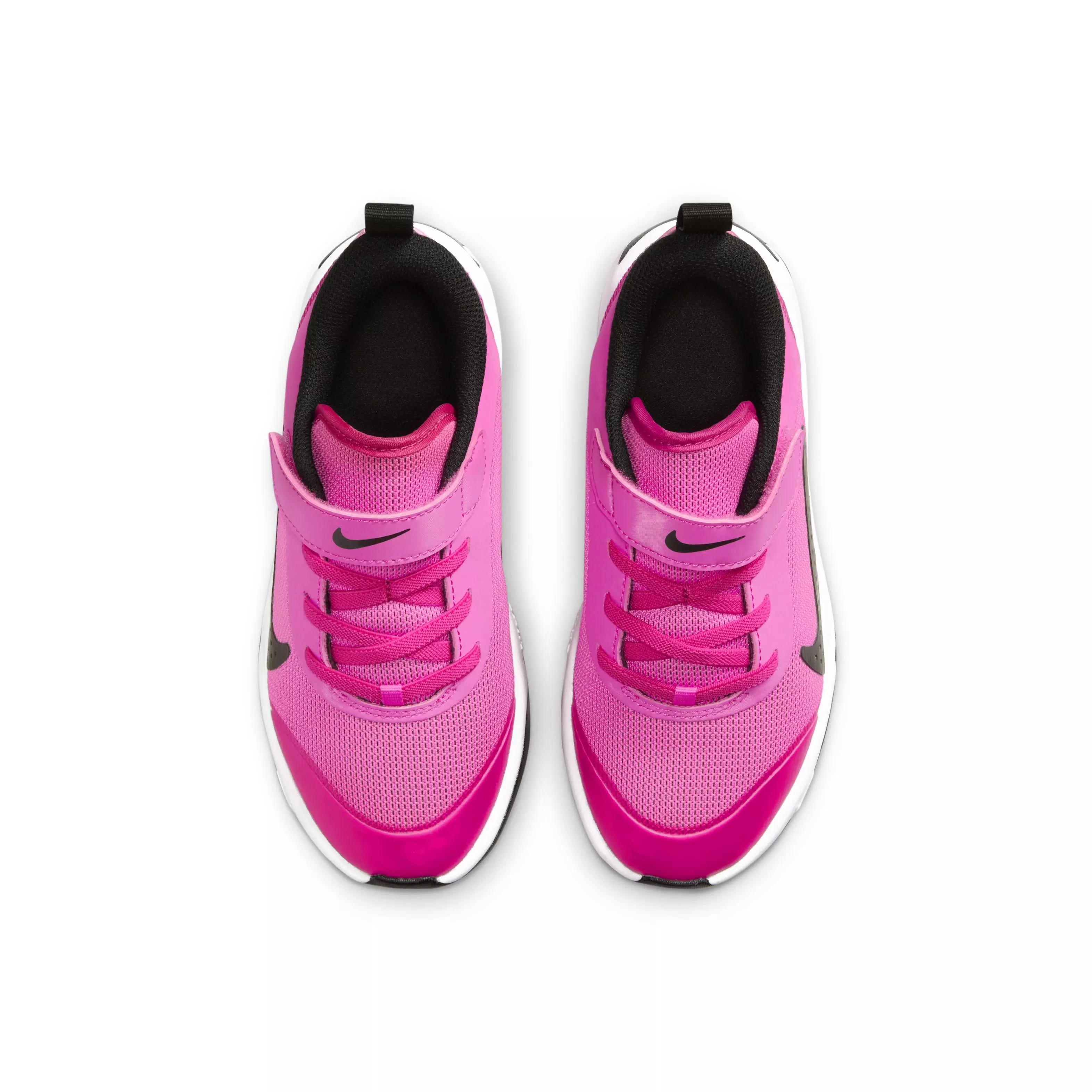 Nike Omni Multi-Court "Laser Fuchsia/White/Black" Preschool Girls' Shoe - FUCHSIA/WHITE/BLACK
