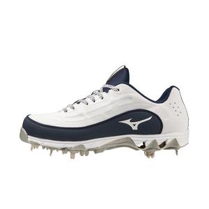 Mizuno 9-Spike Swift 8 Fastpitch "White/Navy" Women's Softball Cleat