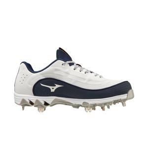 Mizuno 9-Spike Swift 8 Fastpitch "White/Navy" Women's Softball Cleat
