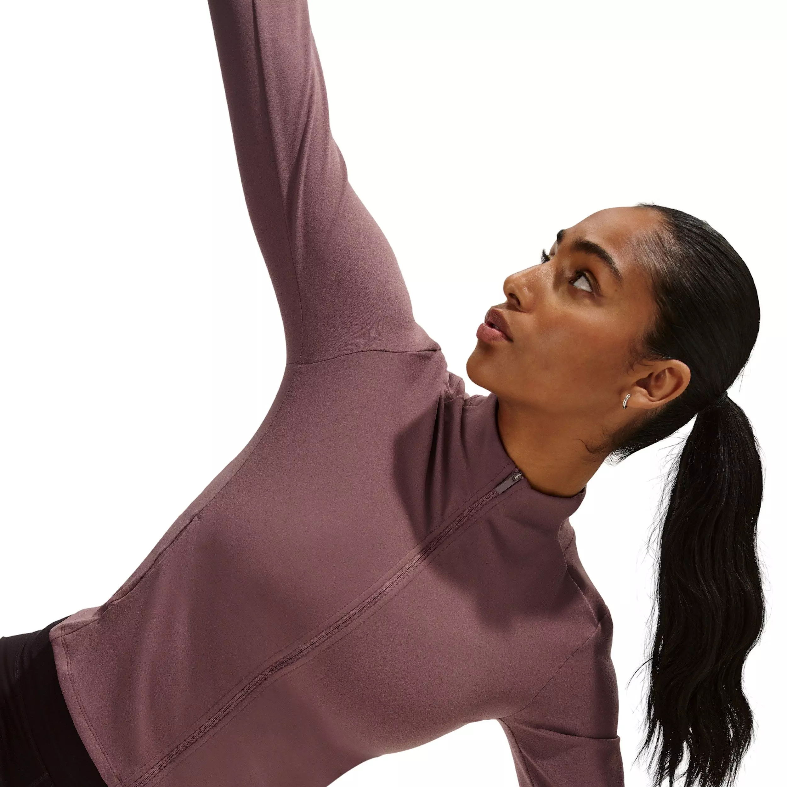 Nike Women's Zenvy Dri-FIT Full-Zip Jacket - Tattoo Purple - TATTOO PURPLE