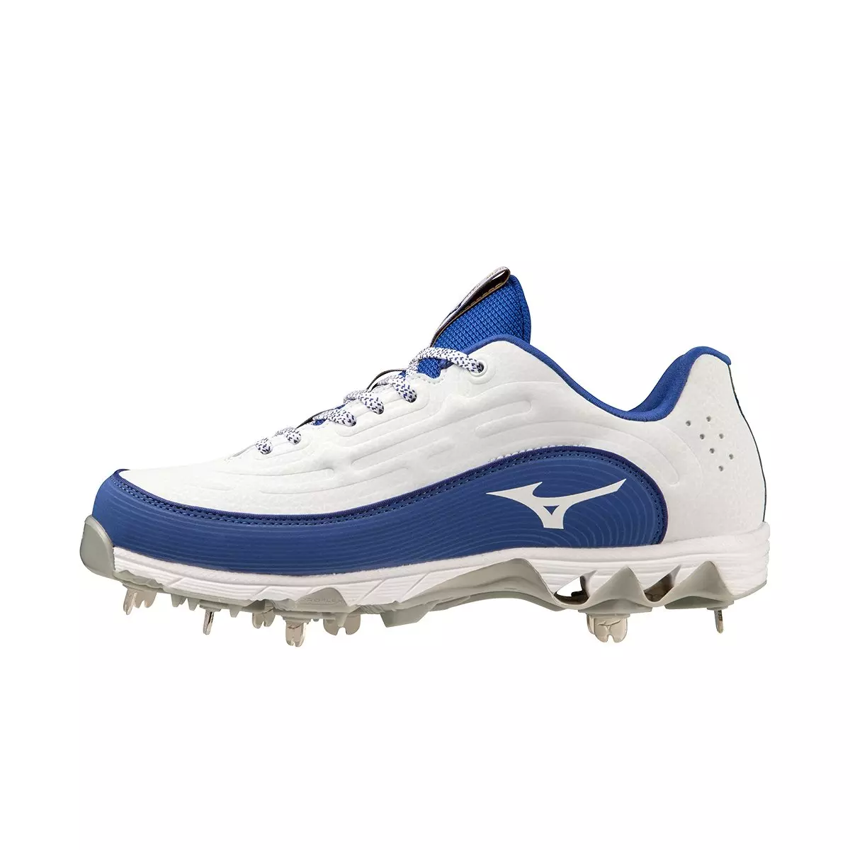 Mizuno 9-Spike Swift 8 Fastpitch "White/Royal" Women's Softball Cleat - WHITE/ROYAL