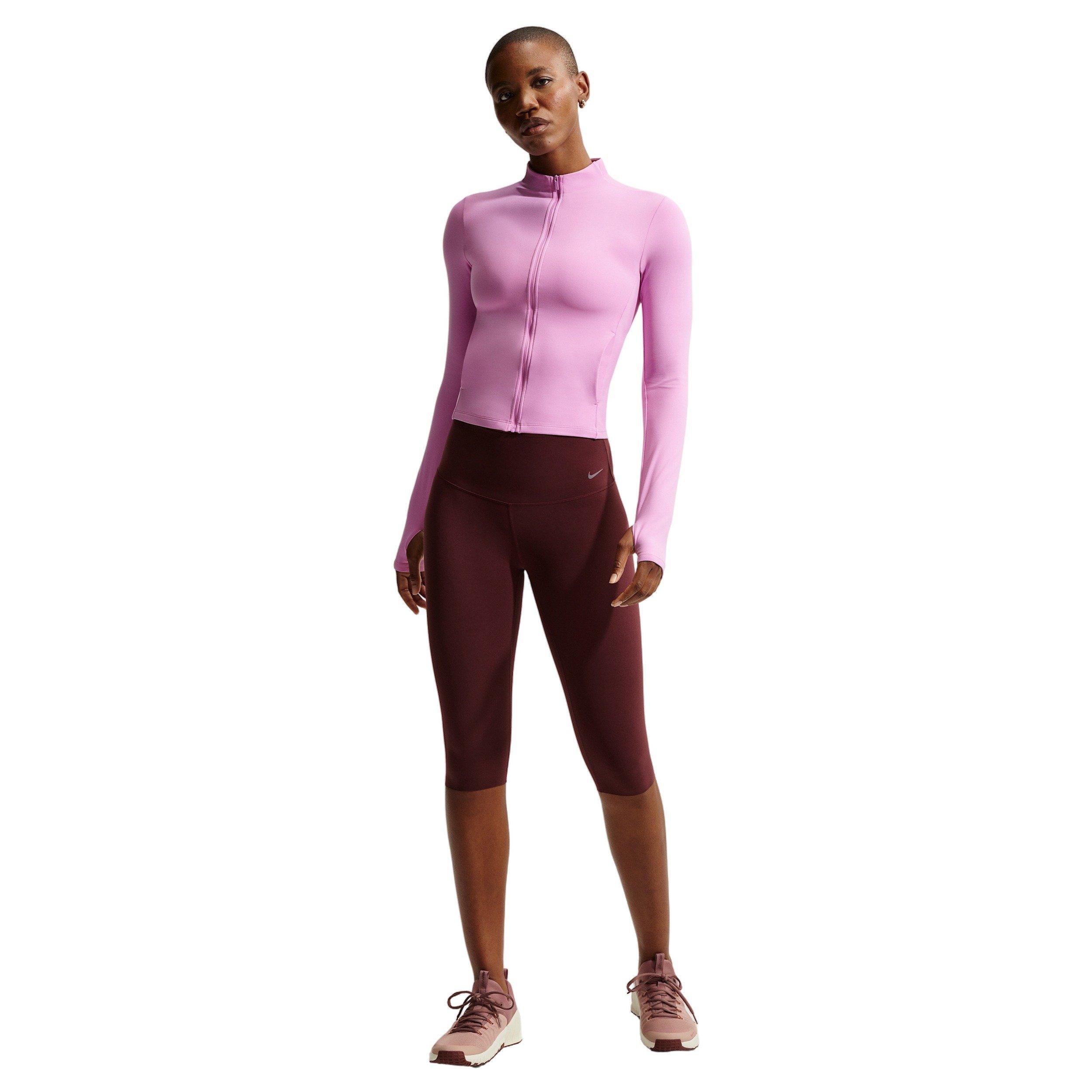 Nike Women's Zenvy Dri-FIT Full-Zip Jacket - Lt Magenta - LT MAGENTA Thumbnail View 4