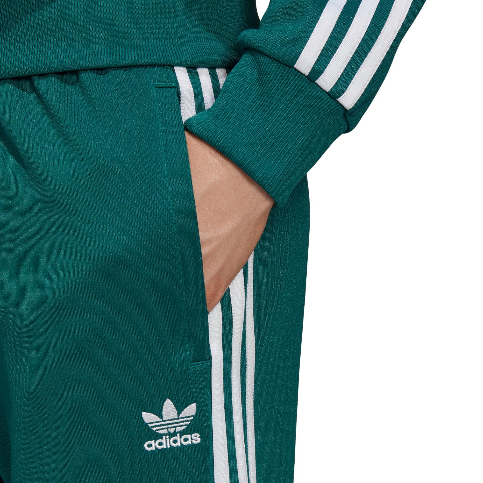 adidas sst green track pants