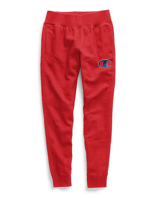 Champion joggers womens on sale red