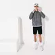 Lacoste Men's Sport Tennis Fleece Shorts - BLACK Thumbnail View 1