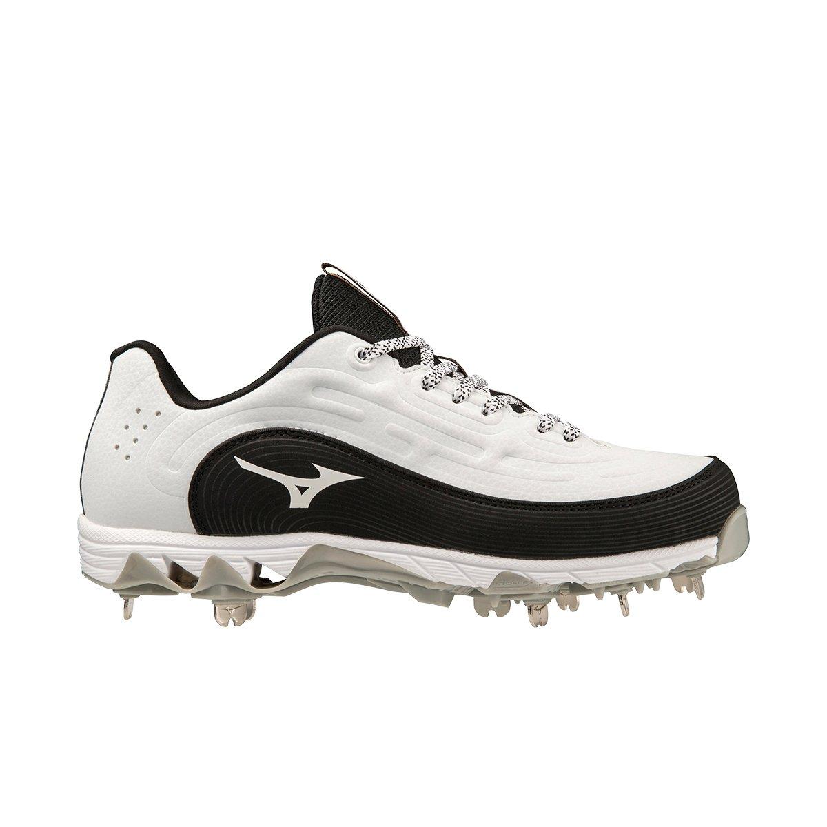 Mizuno 9-Spike Swift 8 Fastpitch "White/Black" Women's Softball Cleat - WHITE/BLACK Thumbnail View 1