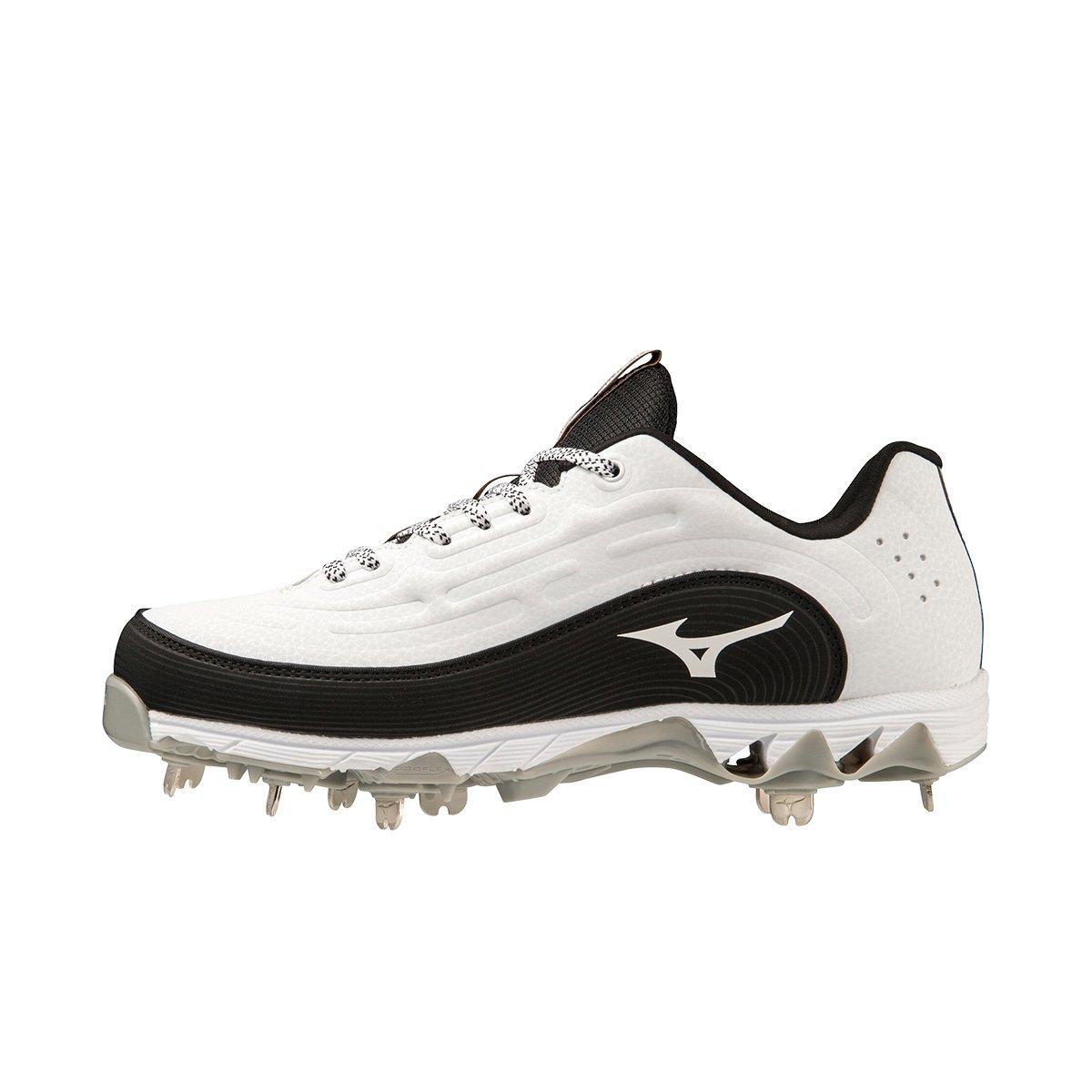 Mizuno 9-Spike Swift 8 Fastpitch "White/Black" Women's Softball Cleat - WHITE/BLACK Thumbnail View 2