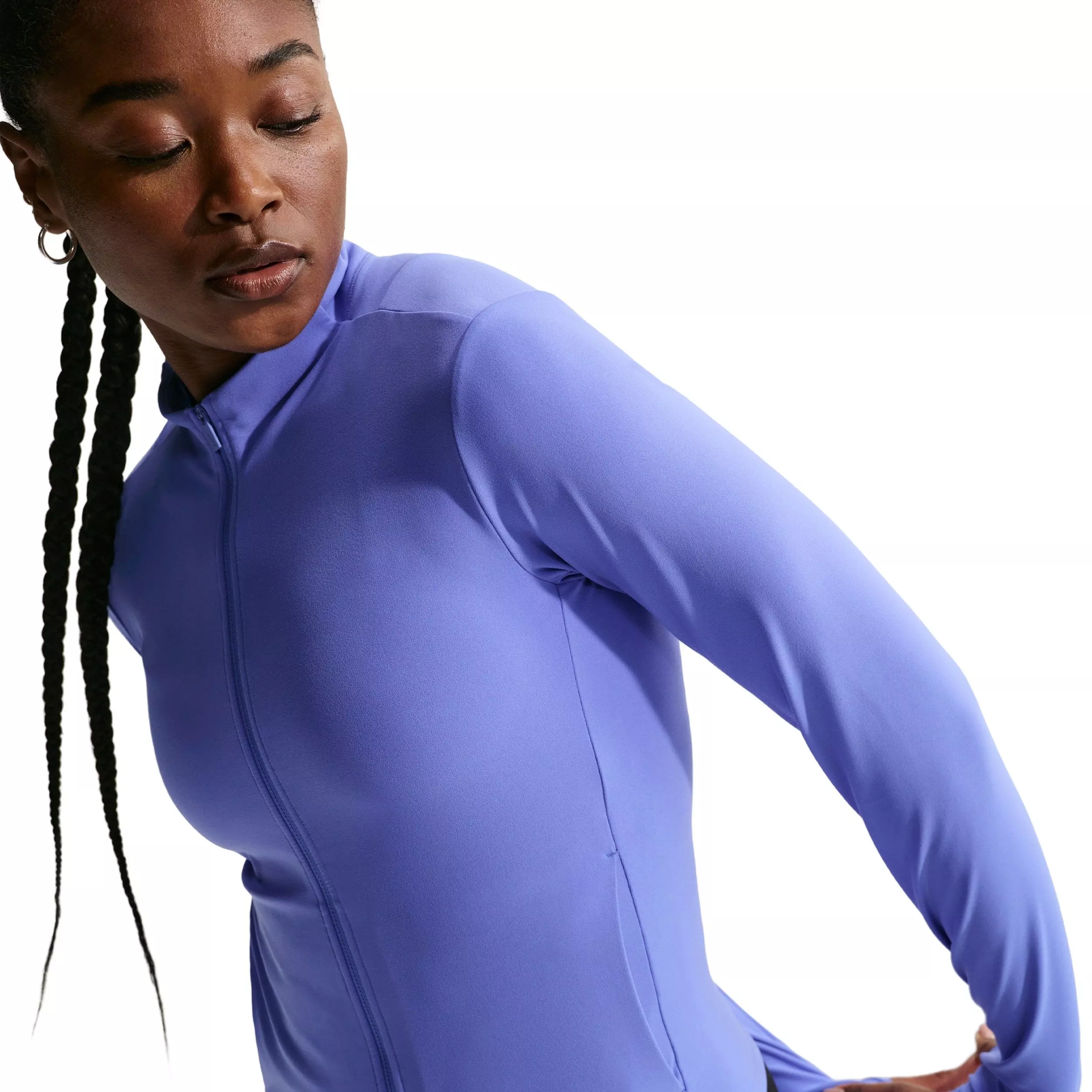 Nike Women's Zenvy Dri-FIT Full-Zip Jacket - Sapphire - SAPPHIRE