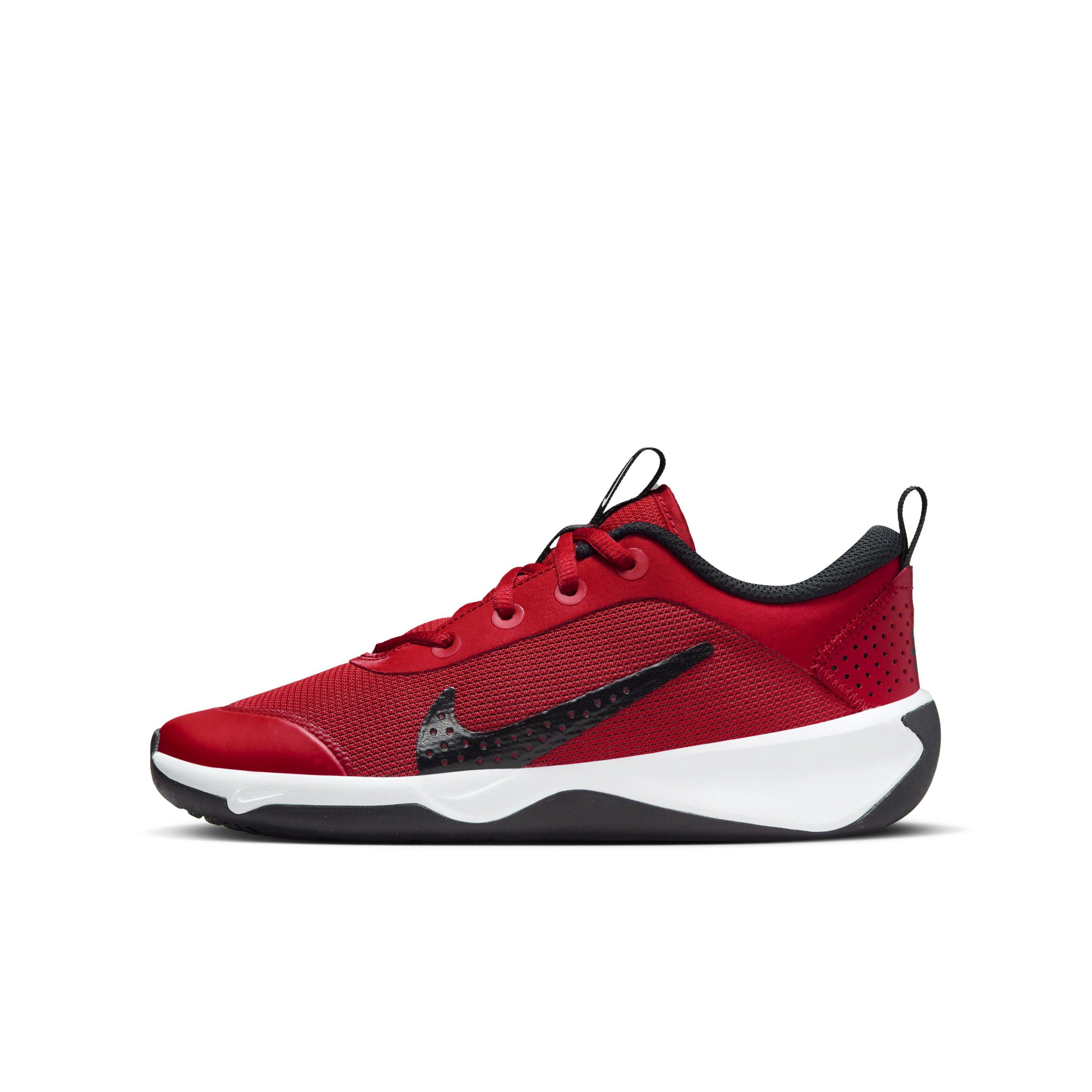 Nike Omni Multi-Court Grade School Boys' "University Red/White/Black" Shoe
