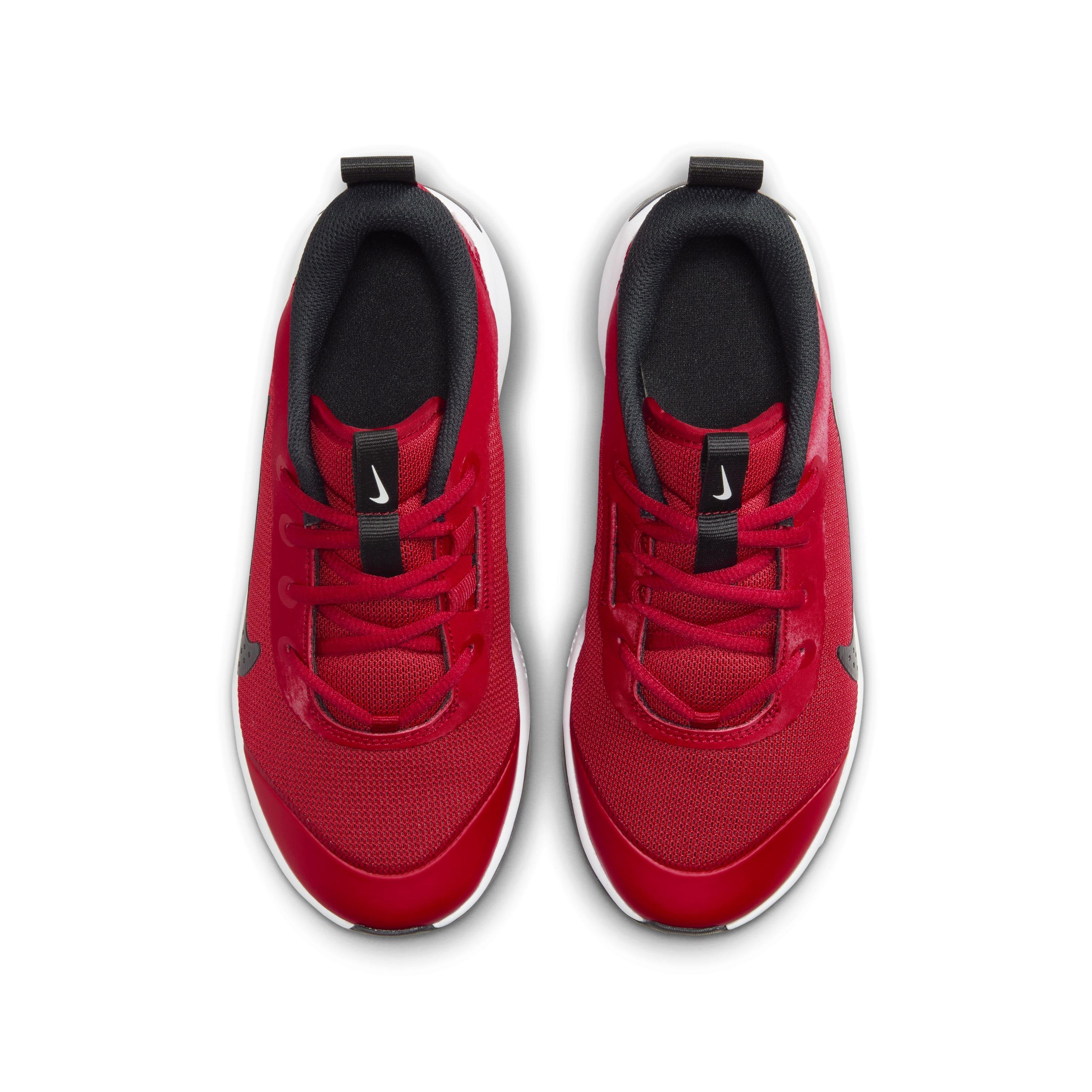 Nike Omni Multi-Court Grade School Boys' "University Red/White/Black" Shoe