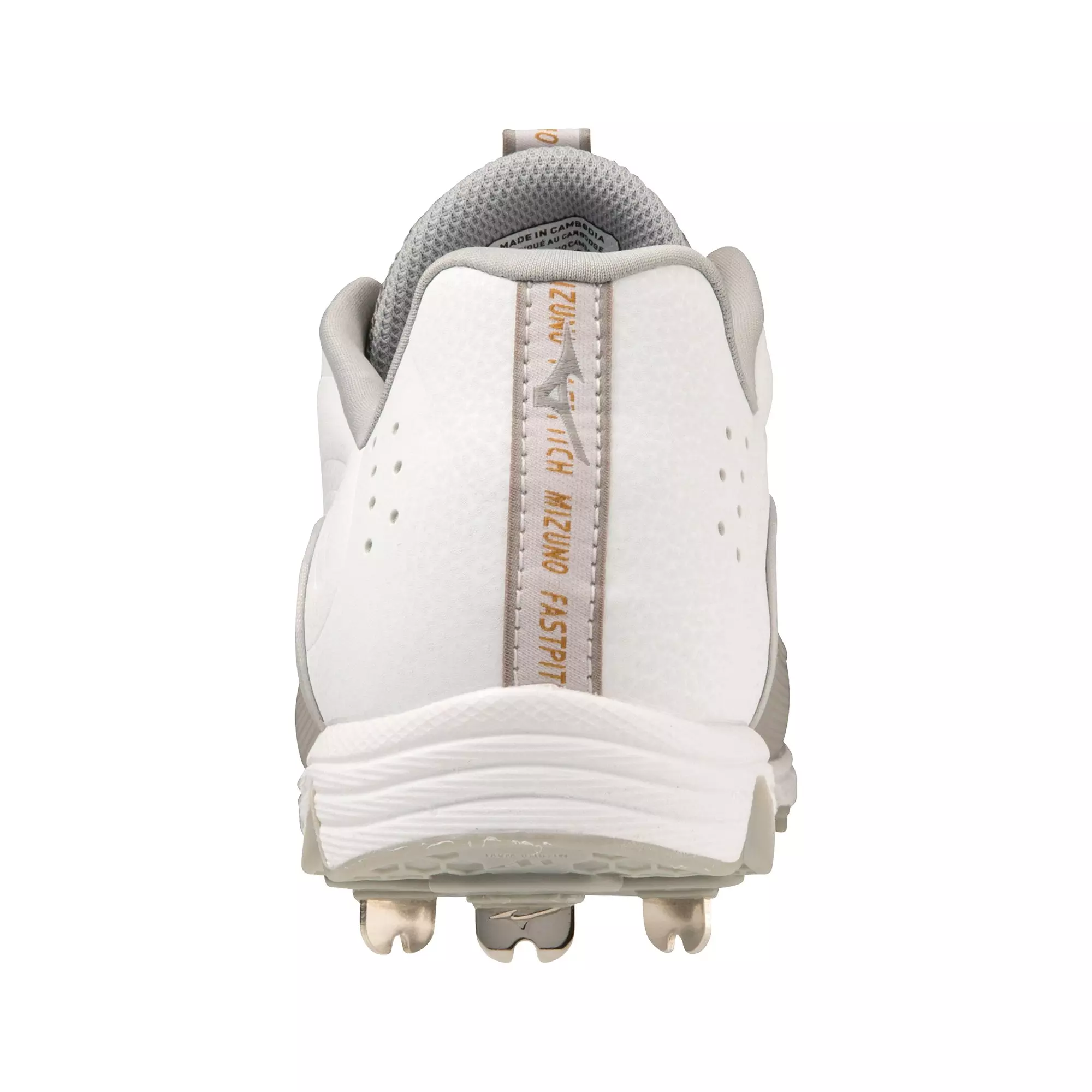 Mizuno 9-Spike Swift 8 Fastpitch "White/Grey" Women's Softball Cleat - WHITE/GREY