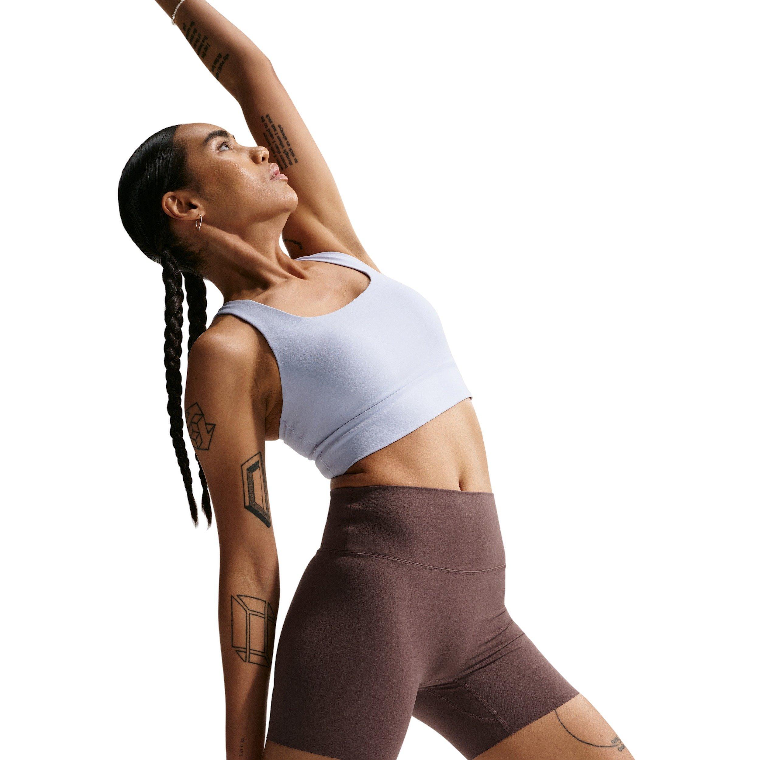 Nike Women's Zenvy High-Waisted 5" Biker Shorts - Tattoo Purple - TATTOO PURPLE Thumbnail View 3