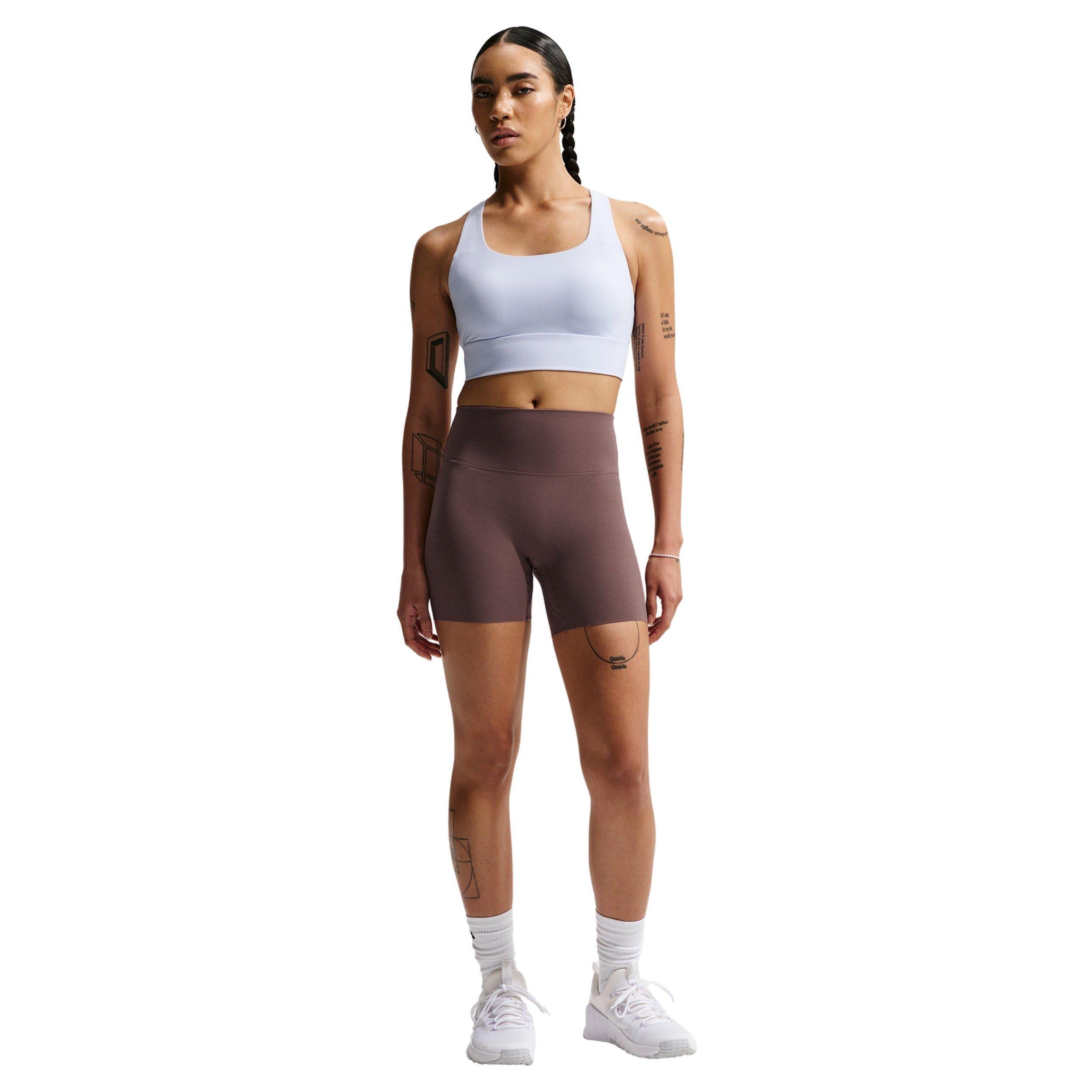 Nike Women's Zenvy High-Waisted 5" Biker Shorts -Tattoo Purple - TATTOO PURPLE Thumbnail View 5