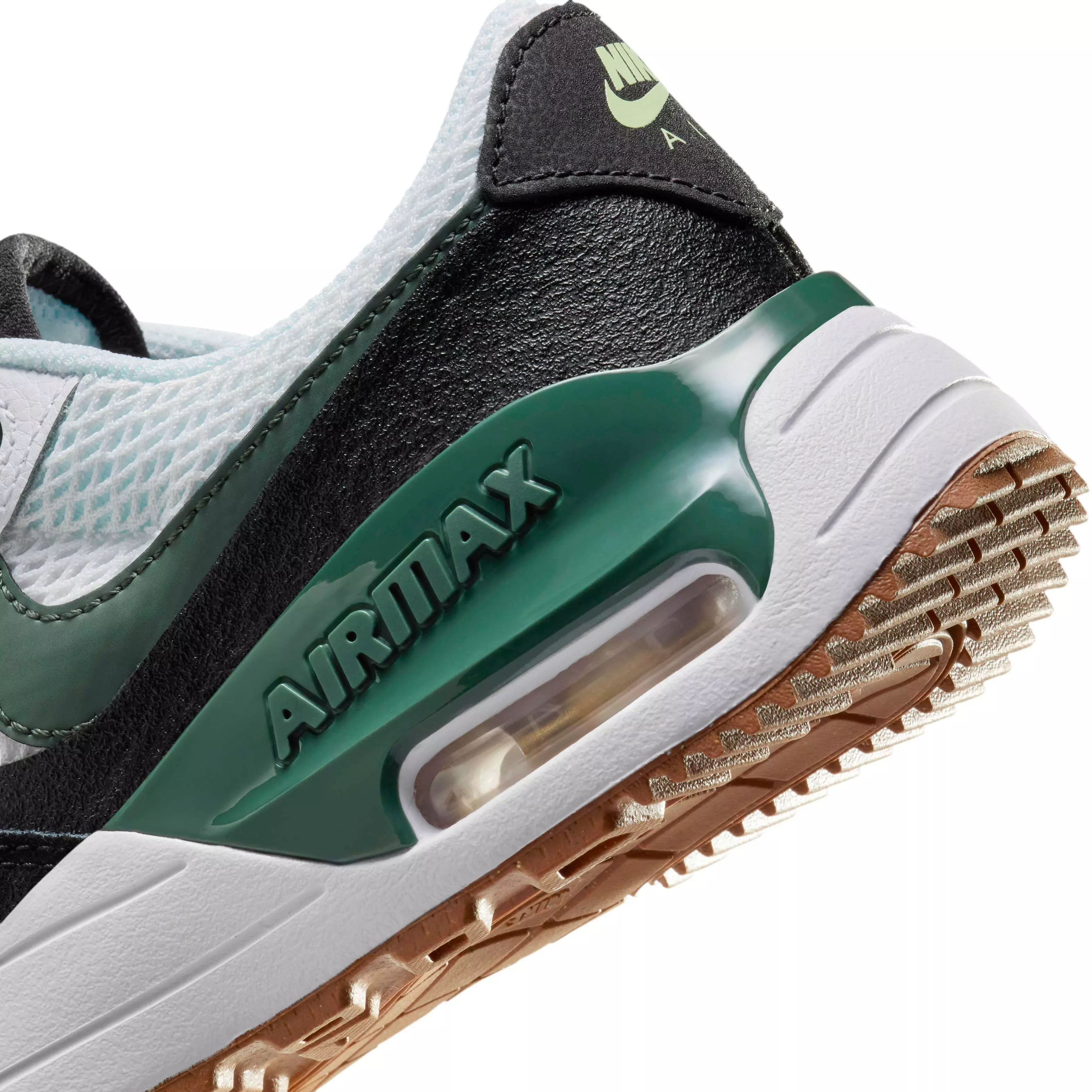 Nike Air Max SYSTM "White/Black/Barely Volt/Vintage Green" Grade School Boys' Shoe - WHITE/BLACK/VOLT/GREEN
