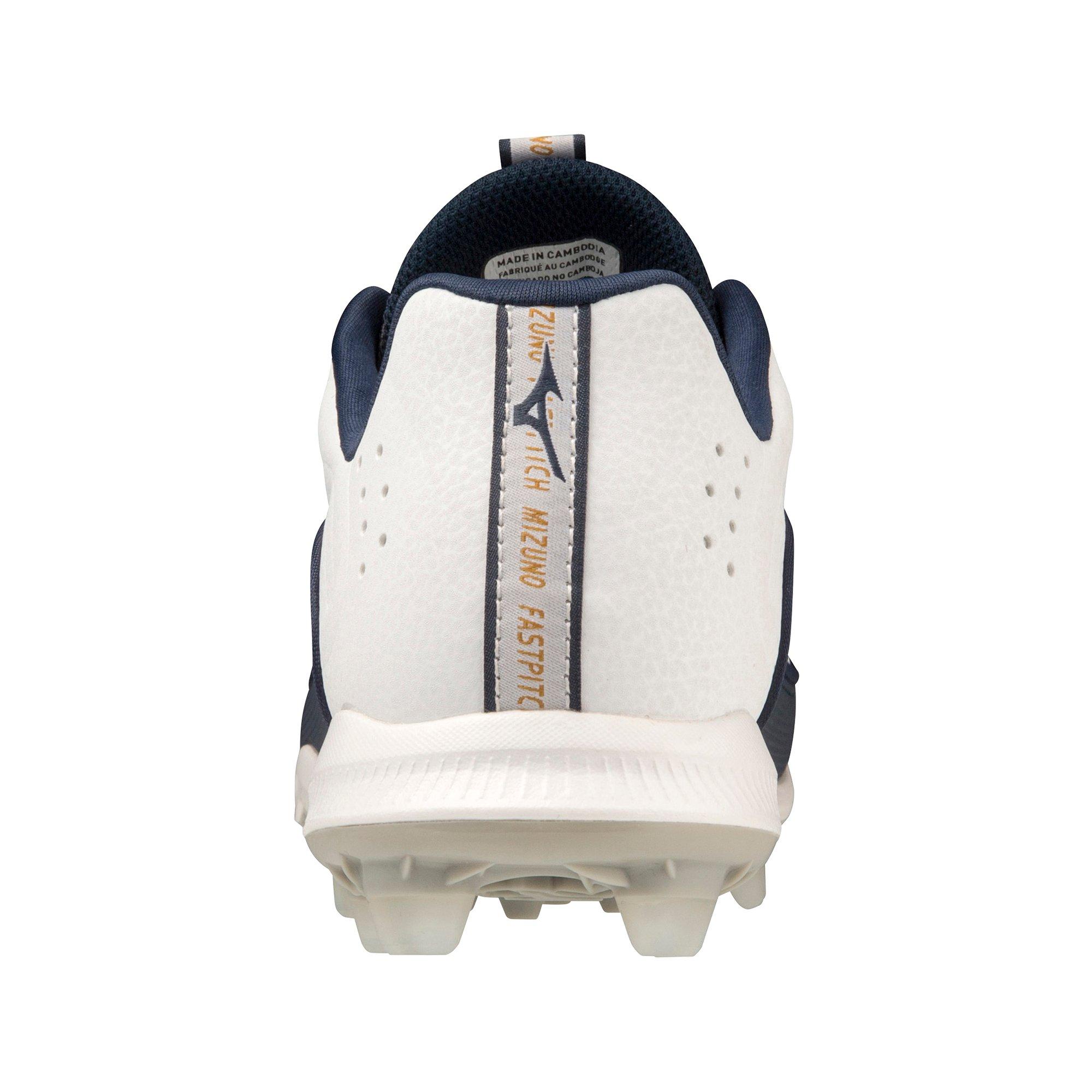 Mizuno Advanced Finch Elite 6 TPU "White/Navy" Women's Softball Cleat - WHITE/NAVY Thumbnail View 5