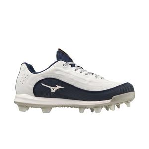 Mizuno Advanced Finch Elite 6 TPU "White/Navy" Women's Softball Cleat