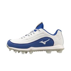 Mizuno Advanced Finch Elite 6 TPU "White/Royal" Women's Softball Cleat