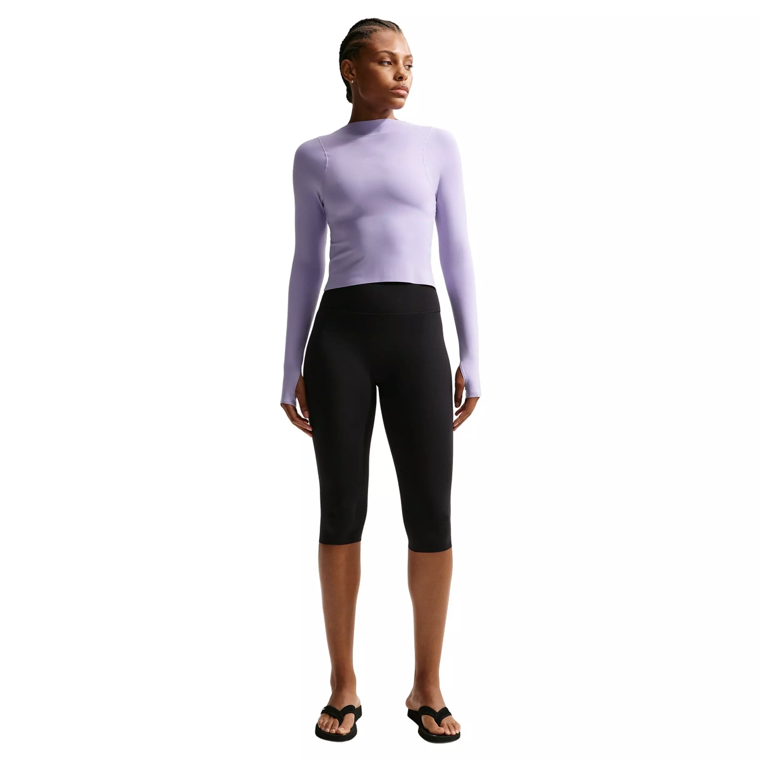 Nike Women's Zenvy High-Waisted USEA Capri Leggings - Black - BLACK