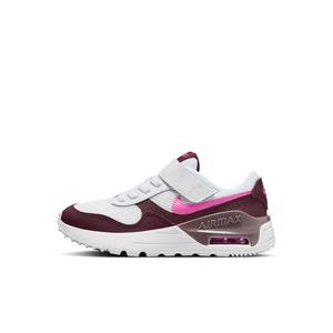 Nike Air Max SYSTM "White/Burgundy Crush/Violet Ore/Playful Pink" Preschool Girls' Shoe