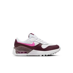 Nike Air Max SYSTM "White/Burgundy Crush/Violet Ore/Playful Pink" Preschool Girls' Shoe