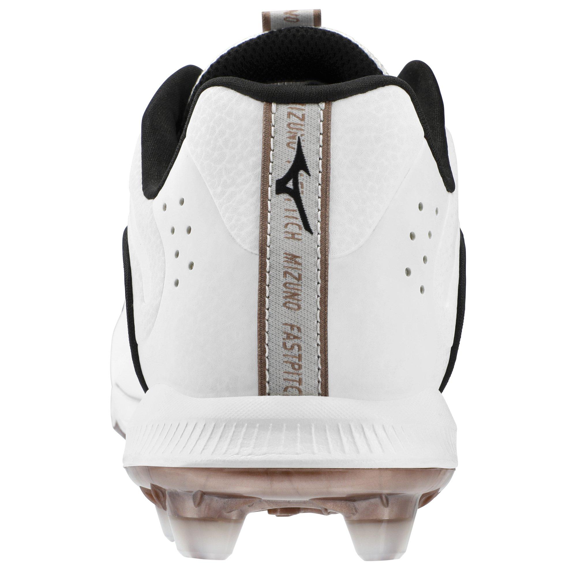 Mizuno Advanced Finch Elite 6 TPU "White/Rose Gold" Women's Softball Cleat - WHITE/ROSE GOLD Thumbnail View 5