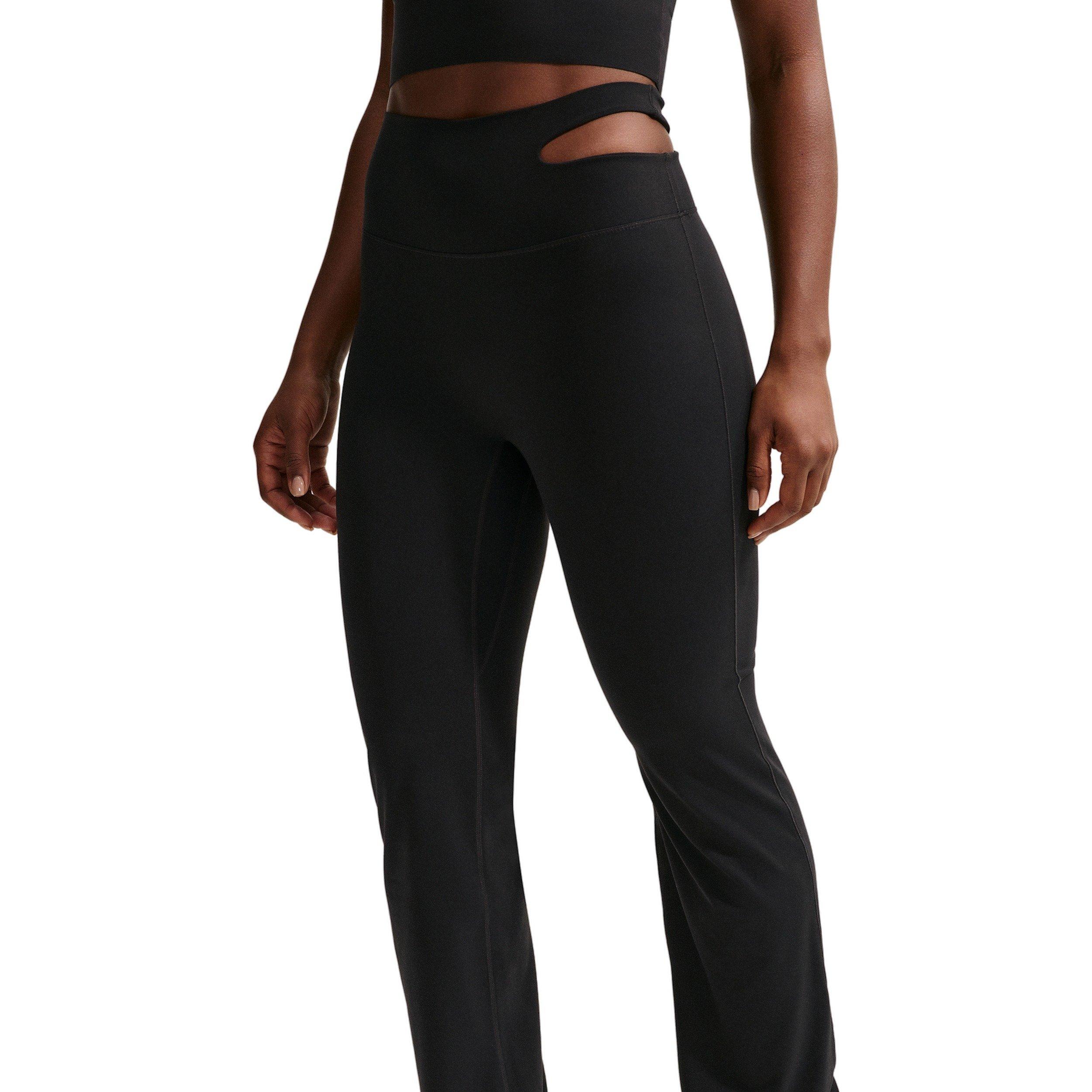 Nike Women's Zenvy High-Waisted Flared Leggings - Black - BLACK Thumbnail View 1