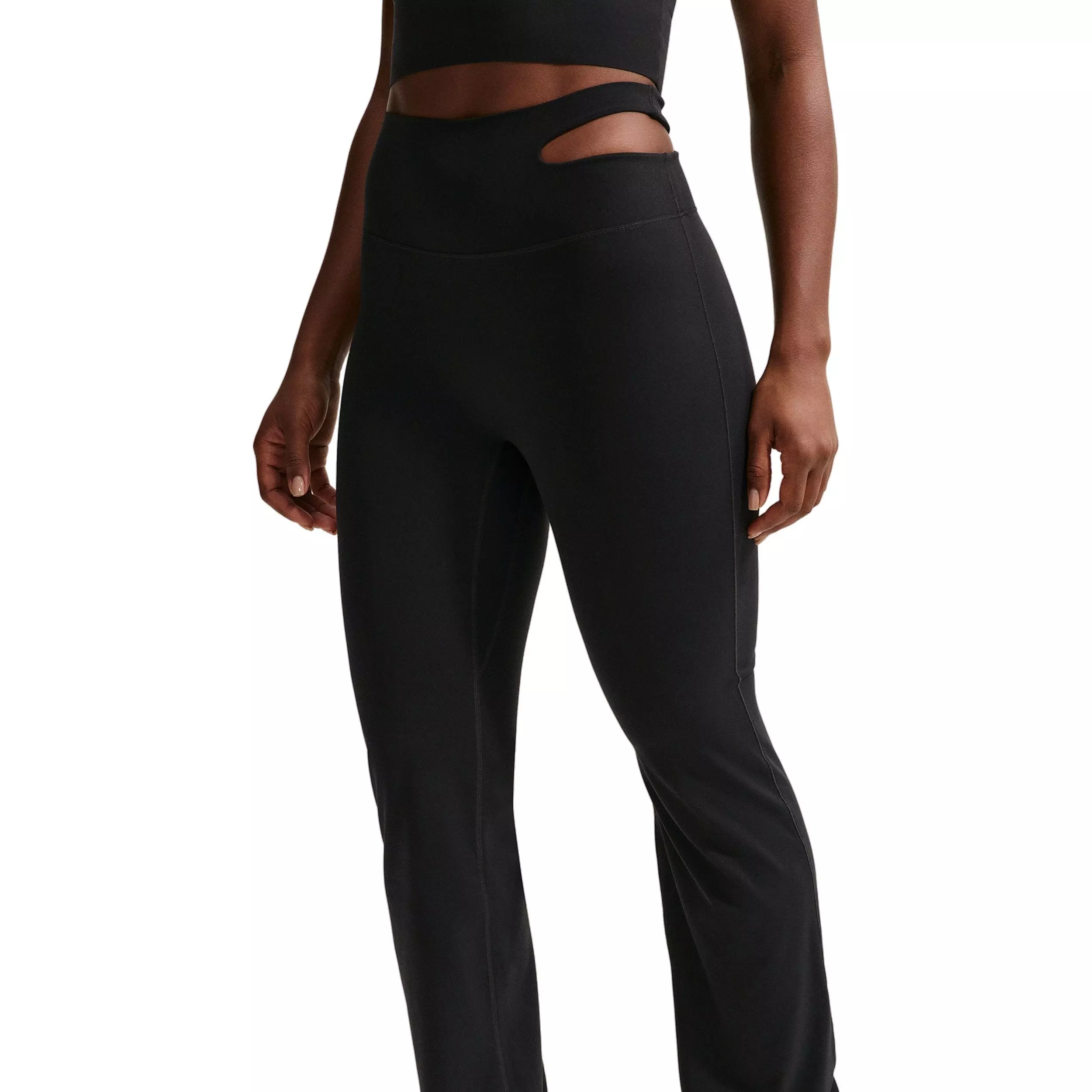 Nike Women's Zenvy High-Waisted Flared Leggings - Black - BLACK
