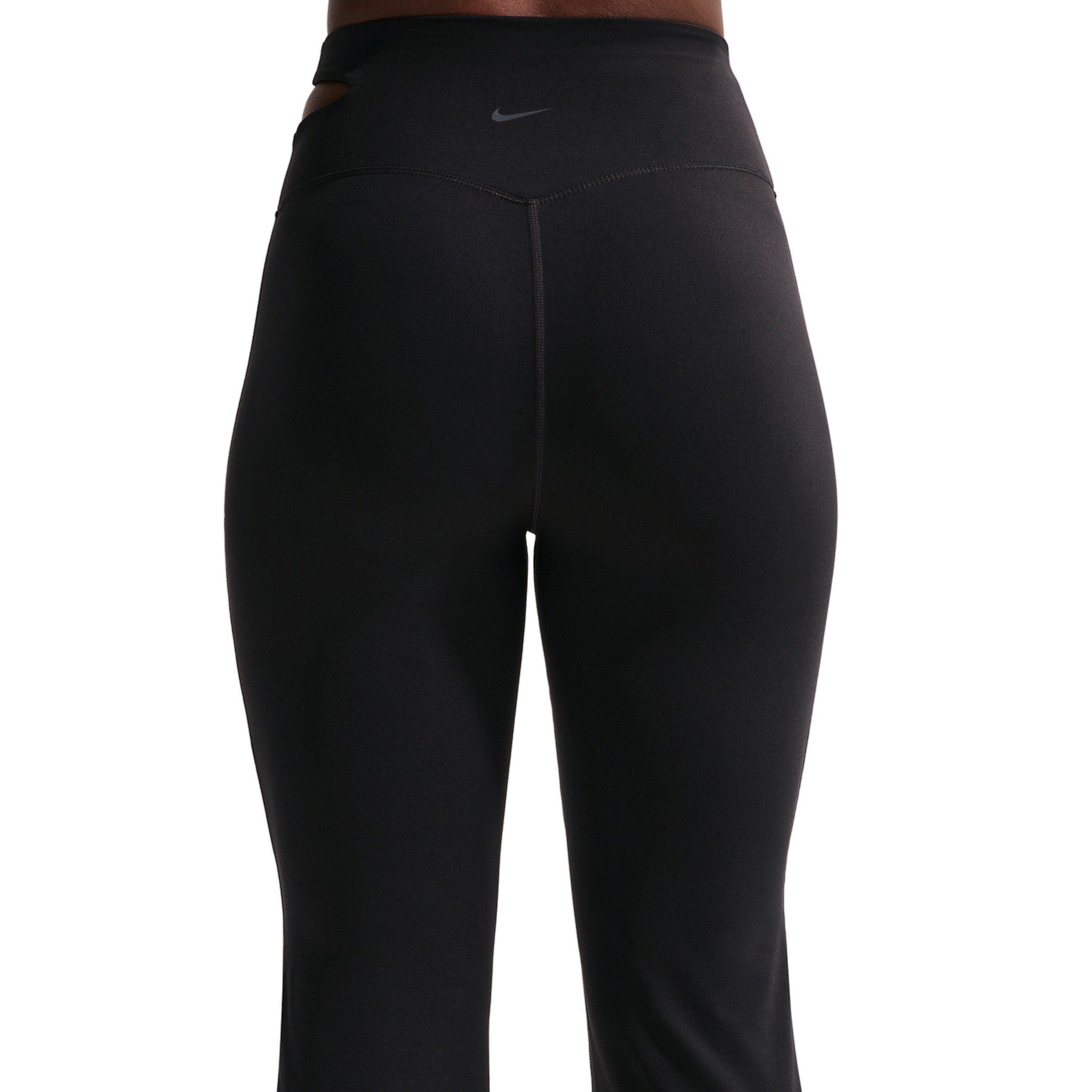 Nike Women's Zenvy High-Waisted Flared Leggings - Black - BLACK Thumbnail View 2