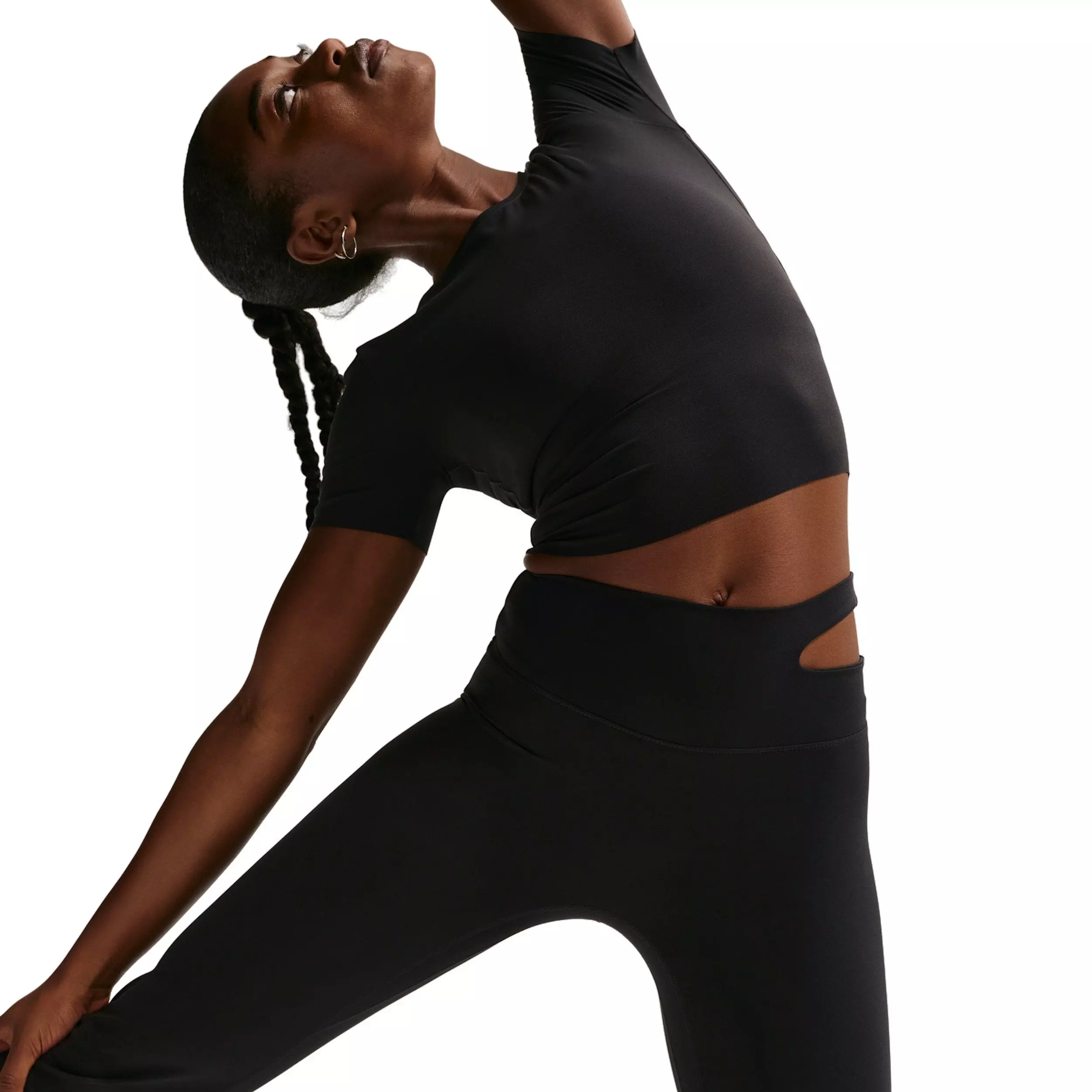 Nike Women's Zenvy High-Waisted Flared Leggings - Black - BLACK