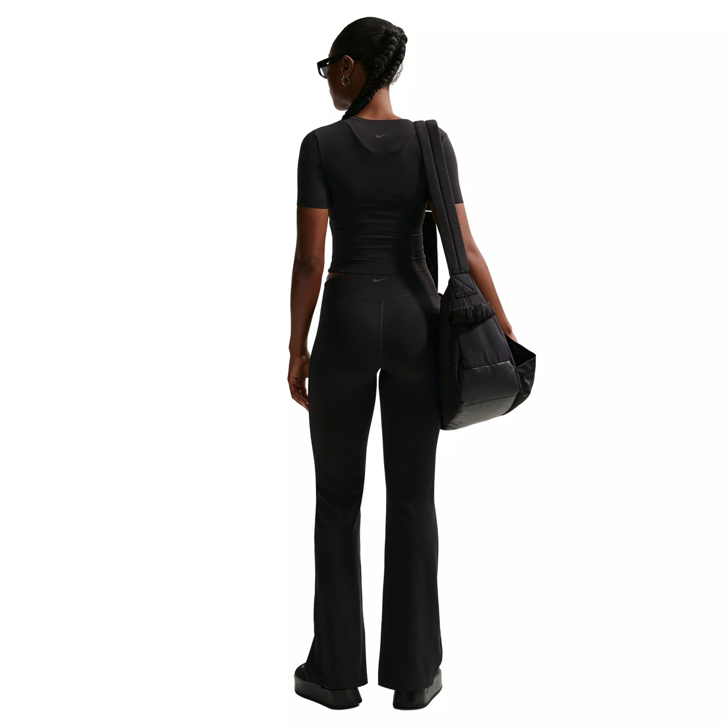 Nike Women's Zenvy High-Waisted Flared Leggings - Black - BLACK