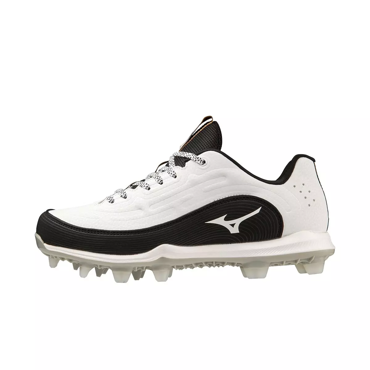 Mizuno Advanced Finch Elite 6 TPU "White/Black" Women's Softball Cleat - WHITE/BLACK