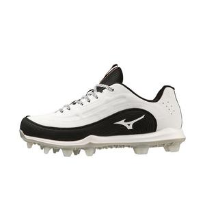 Mizuno Advanced Finch Elite 6 TPU "White/Black" Women's Softball Cleat