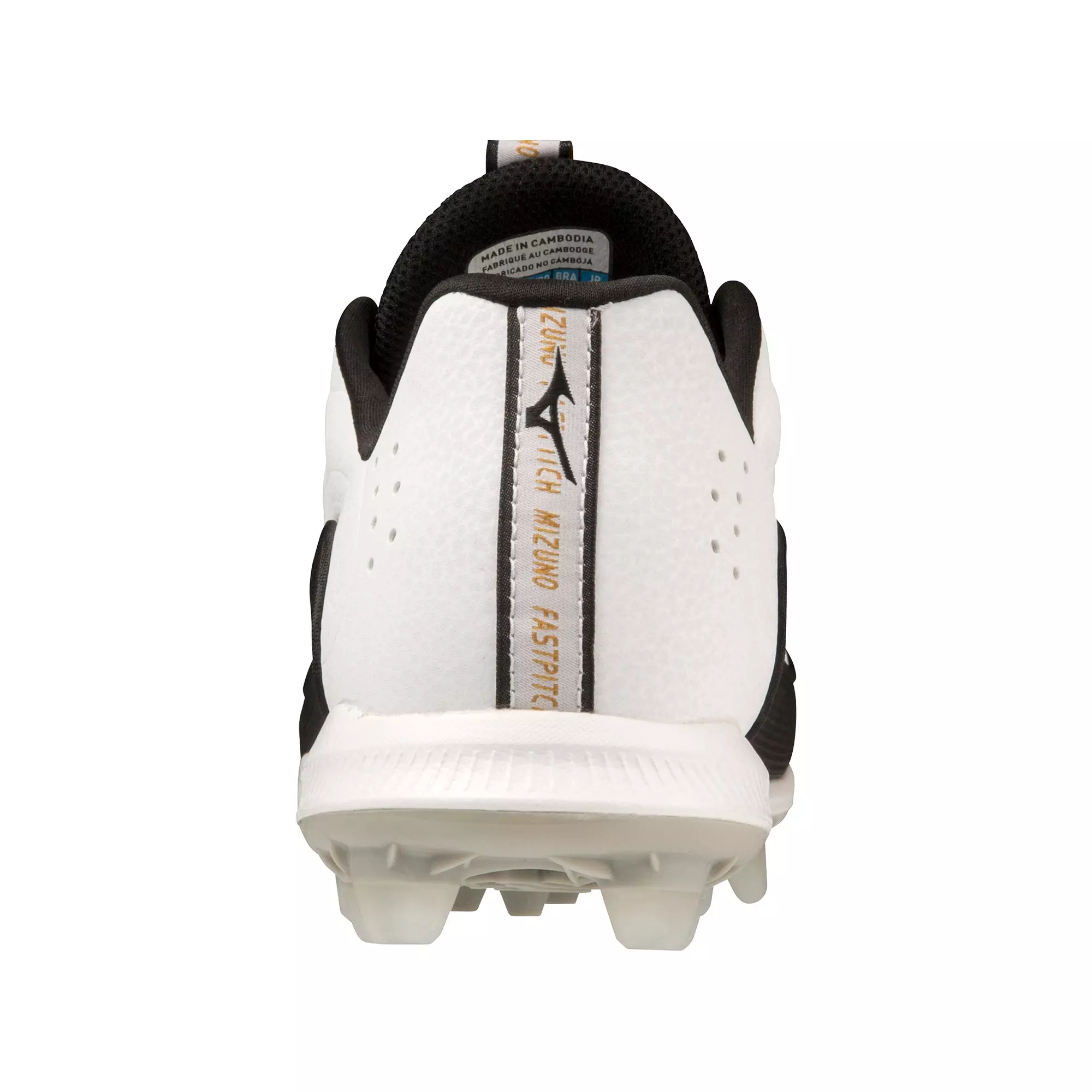 Mizuno Advanced Finch Elite 6 TPU "White/Black" Women's Softball Cleat - WHITE/BLACK