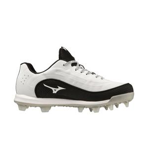 Mizuno Advanced Finch Elite 6 TPU "White/Black" Women's Softball Cleat
