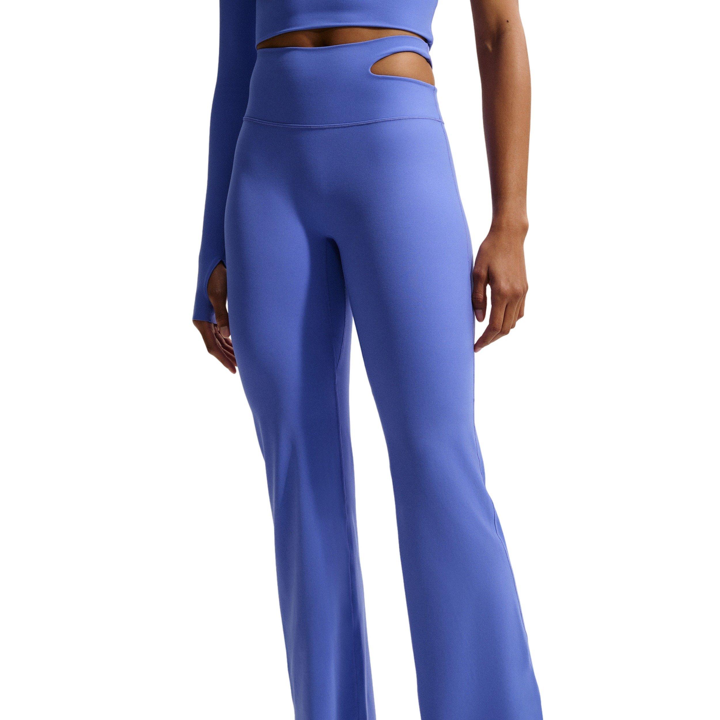 Nike Women's Zenvy High-Waisted Flared Leggings - Sapphire - SAPPHIRE Thumbnail View 1