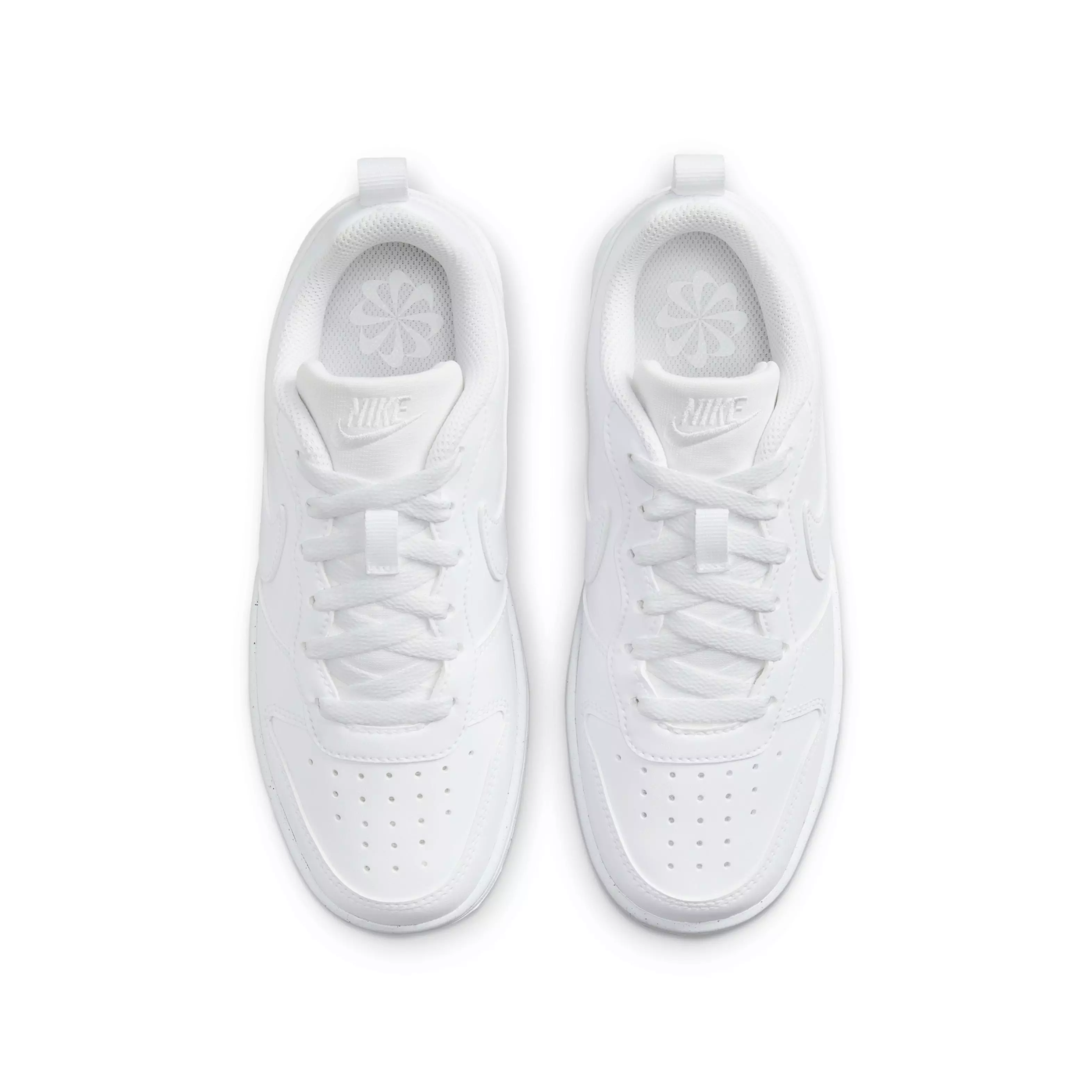 Nike Court Borough Low Recraft "White/White/White" Grade School Boys' Shoe - WHITE/WHITE/WHITE