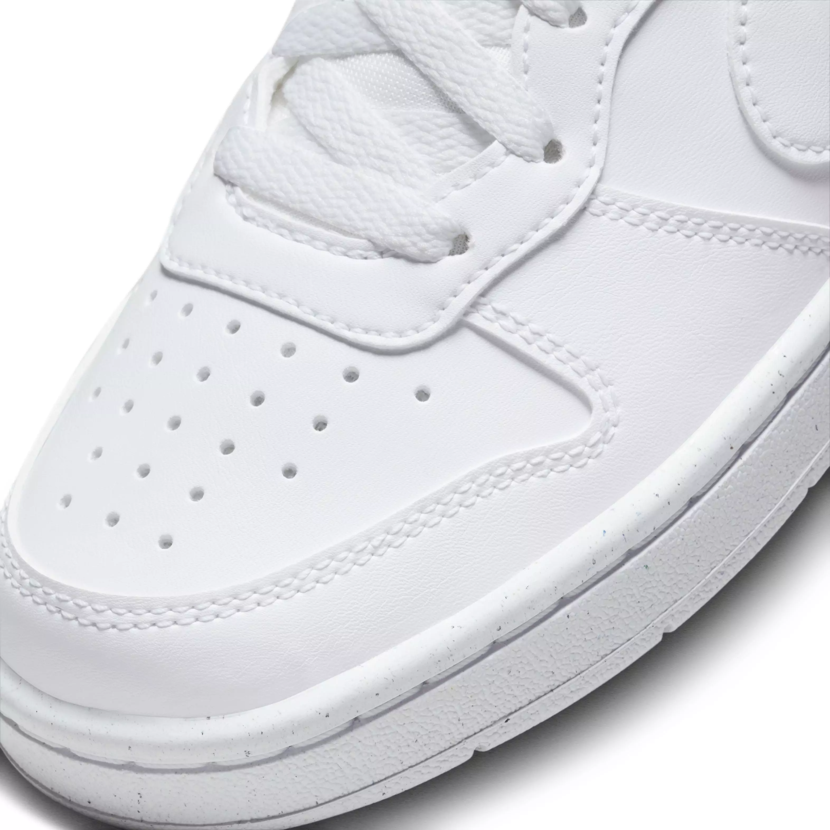Nike Court Borough Low Recraft "White/White/White" Grade School Boys' Shoe - WHITE/WHITE/WHITE