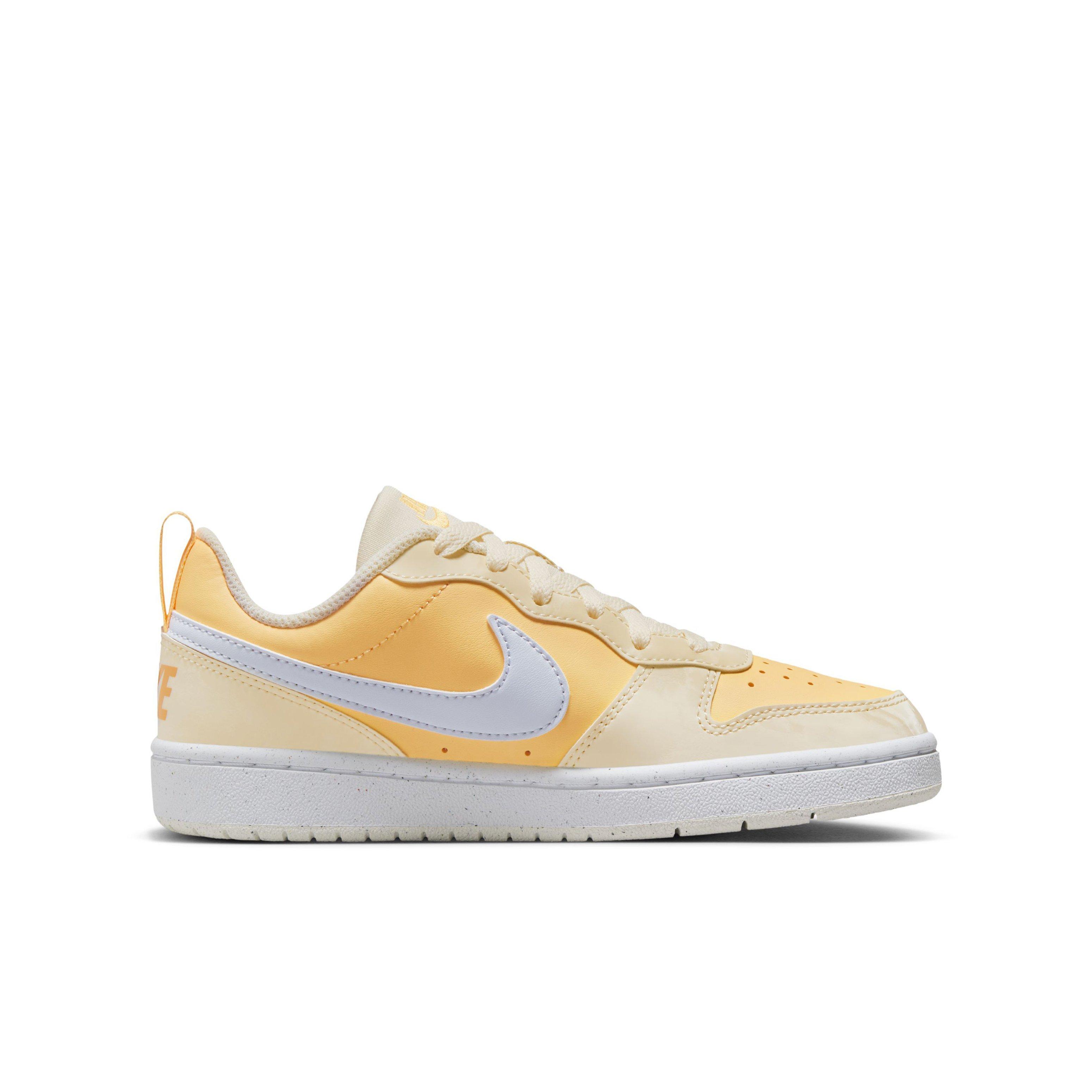 Nike Court Borough Low Recraft "Pale Ivory/Melon Tint/White/Football Grey" Grade School Girls' Shoe - IVORY/MELON/WHITE/GREY Thumbnail View 1