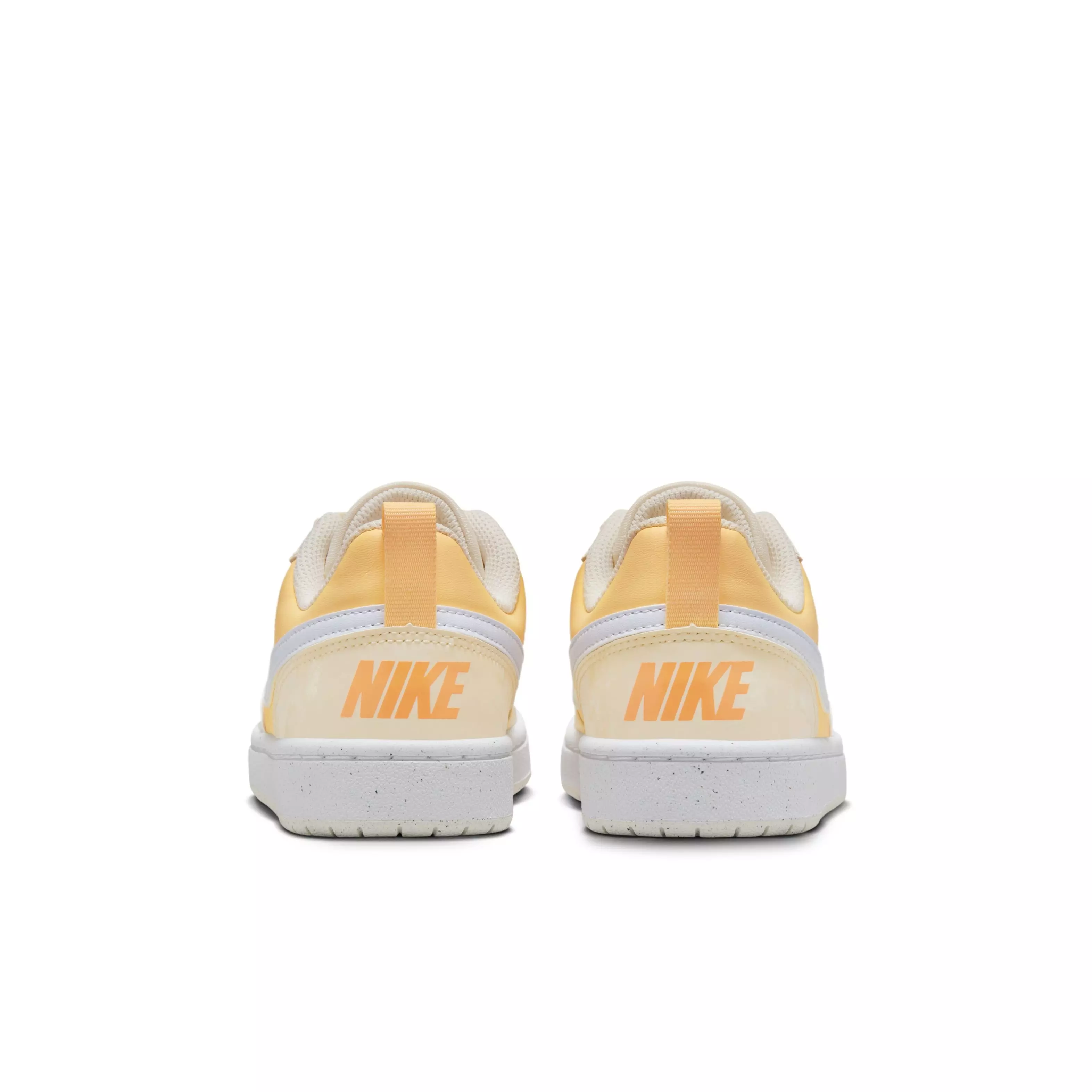 Nike Court Borough Low Recraft "Pale Ivory/Melon Tint/White/Football Grey" Grade School Girls' Shoe - IVORY/MELON/WHITE/GREY