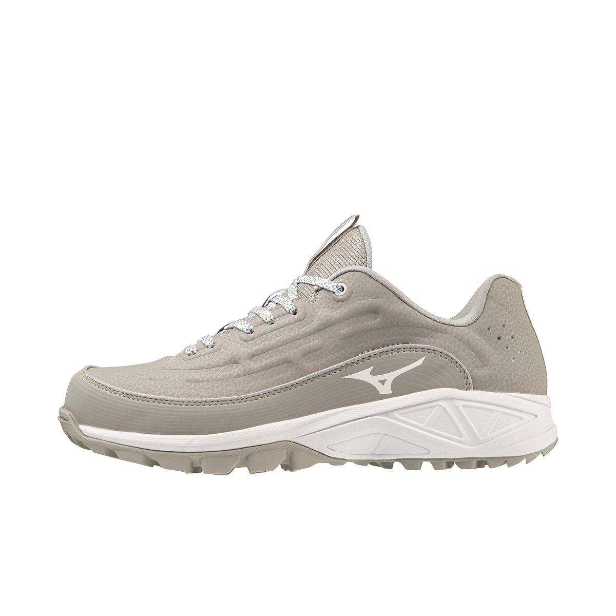 Mizuno Ambition 3 FP AS "Grey/White" Women's Softball Shoe - GREY/WHITE Thumbnail View 2