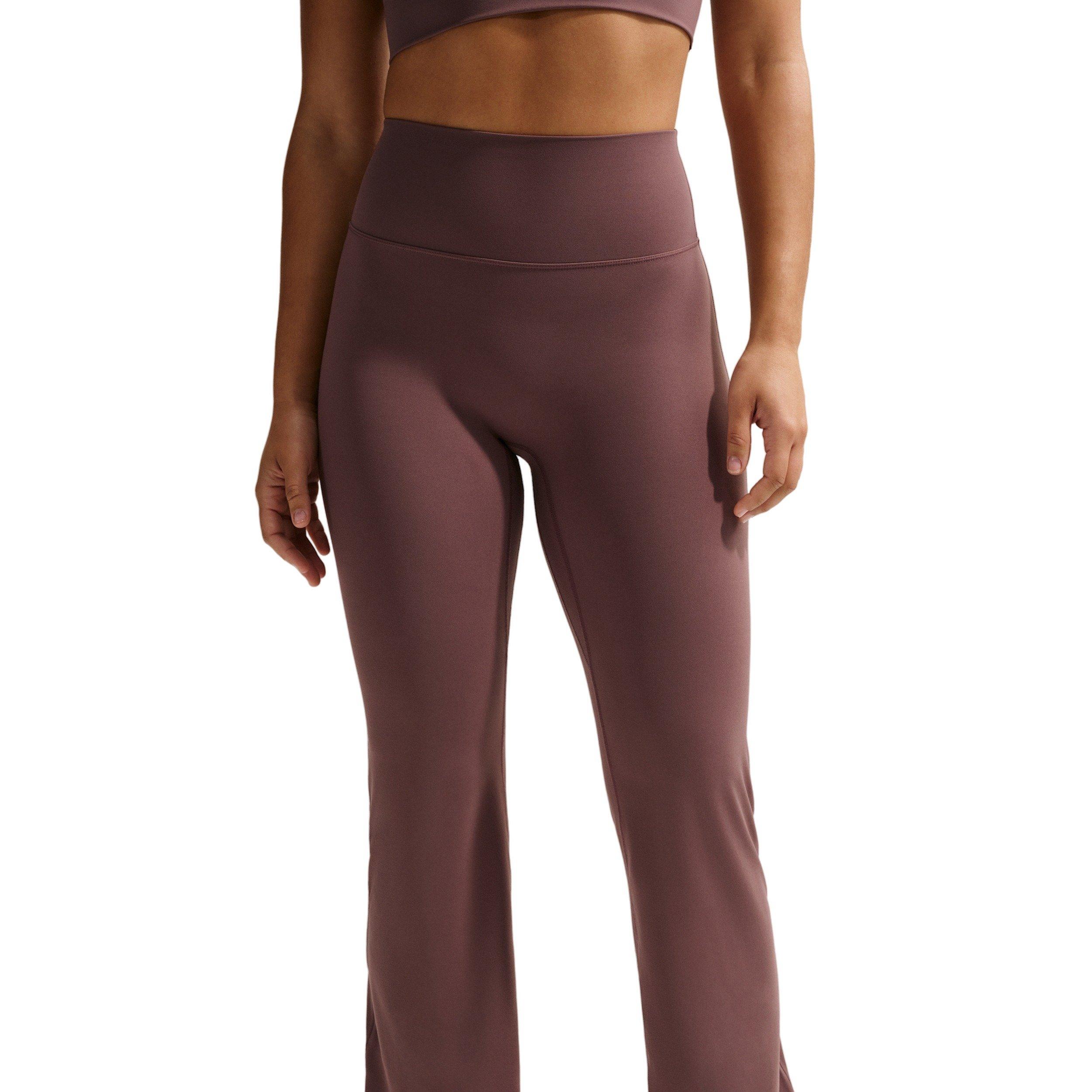Nike Women's Zenvy High-Waisted Flared Leggings with No Front Seam -Tattoo Purple - TATTOO PURPLE Thumbnail View 1