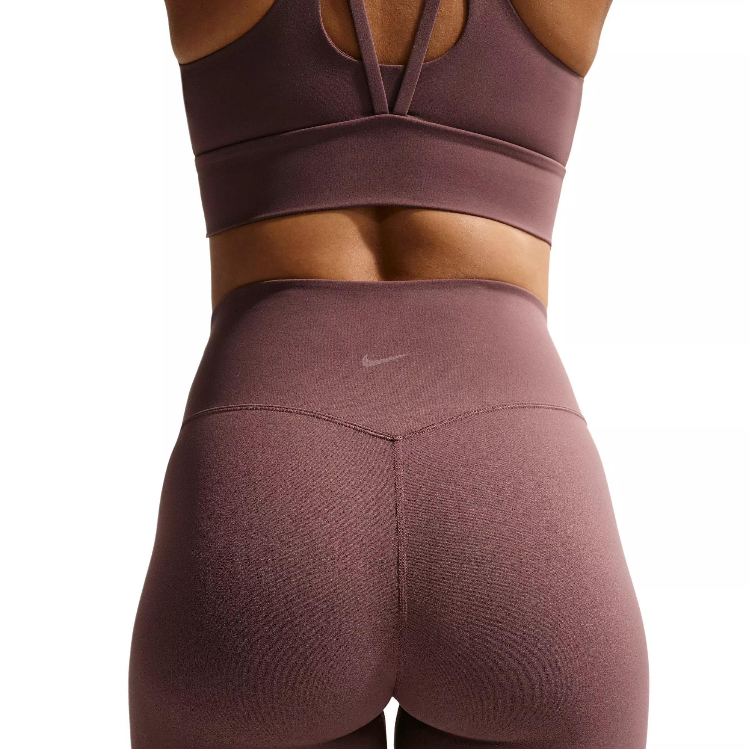 Nike Women's Zenvy High-Waisted Flared Leggings with No Front Seam -Tattoo Purple - TATTOO PURPLE