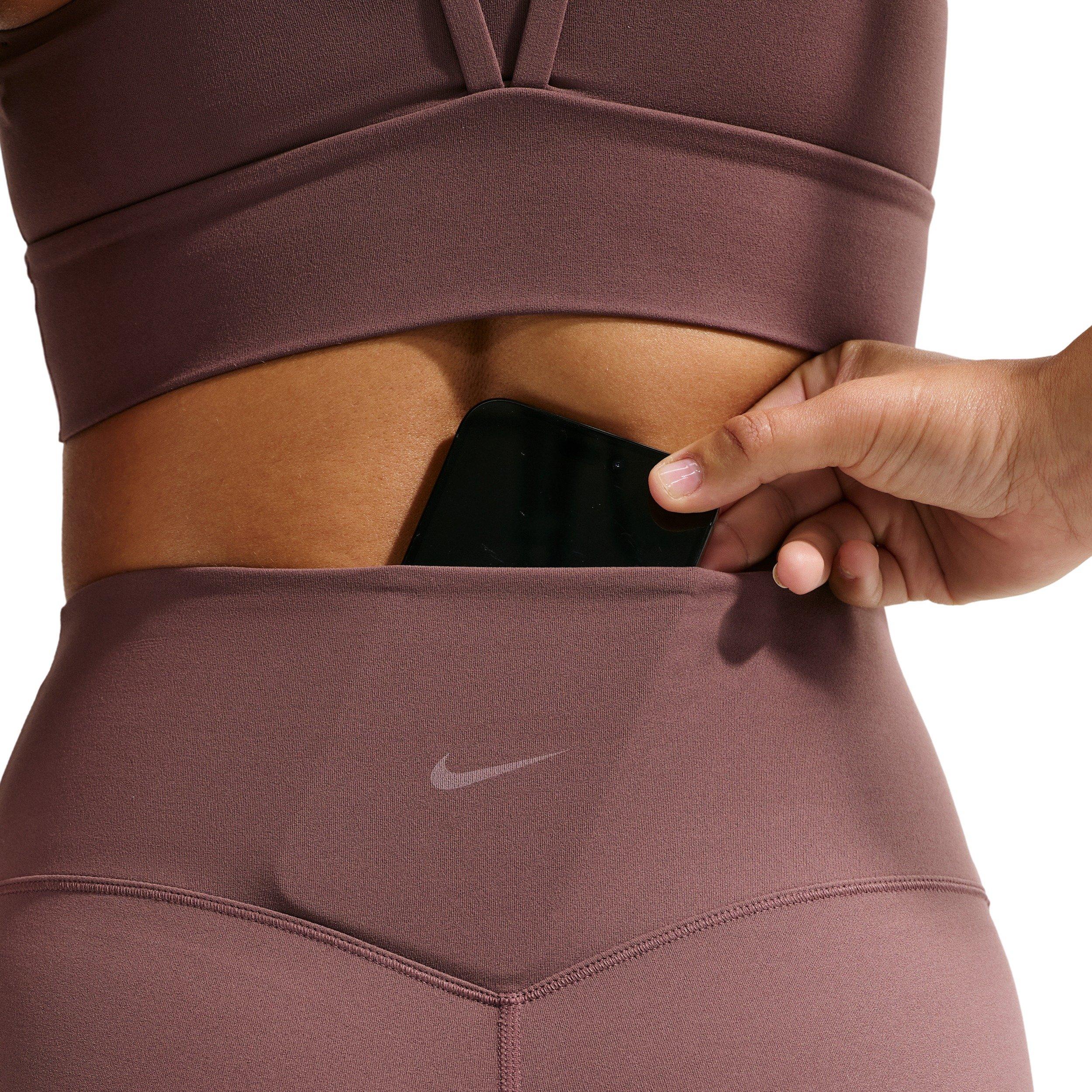 Nike Women's Zenvy High-Waisted Flared Leggings with No Front Seam - Tattoo Purple - TATTOO PURPLE Thumbnail View 4