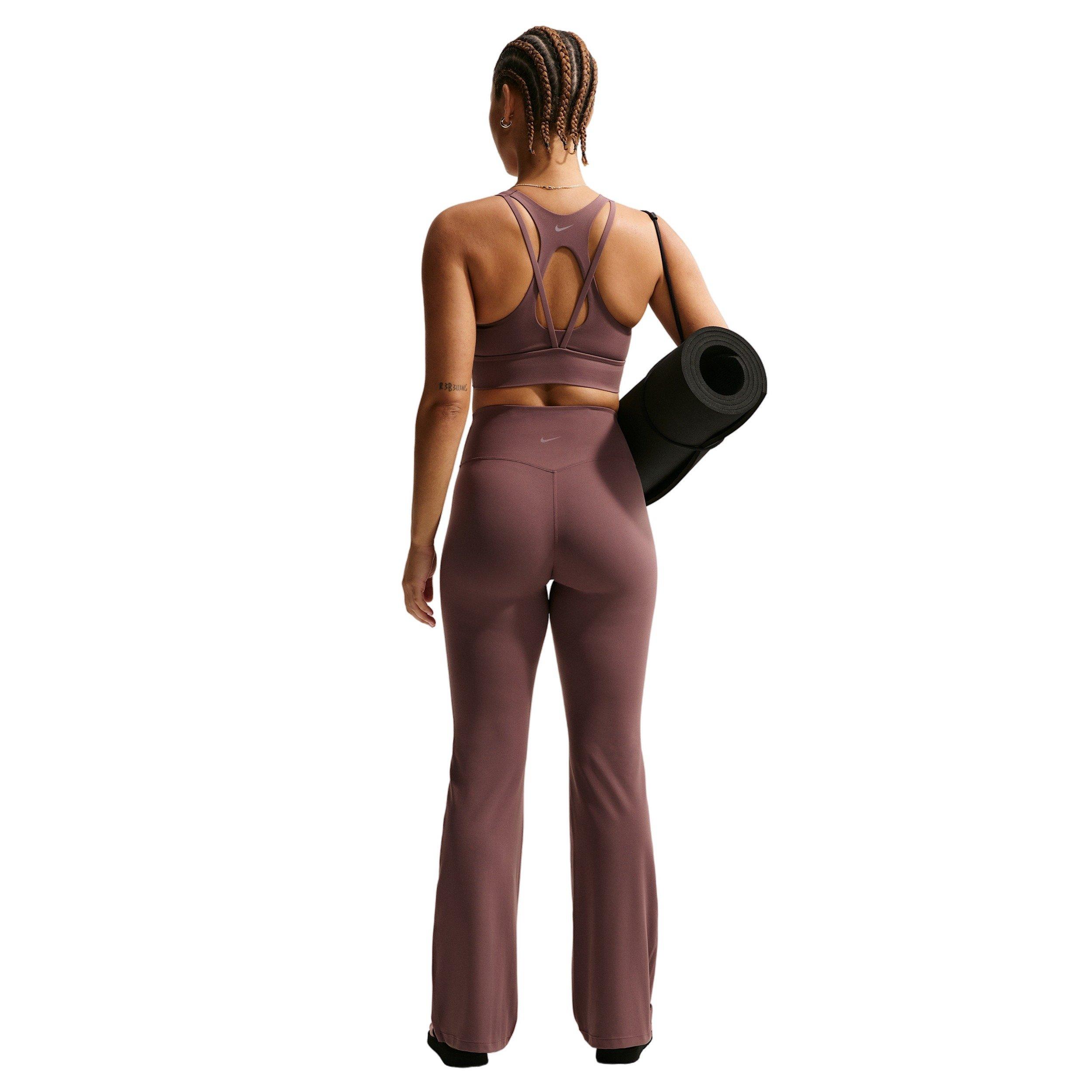 Nike Women's Zenvy High-Waisted Flared Leggings with No Front Seam - Tattoo Purple - TATTOO PURPLE Thumbnail View 6