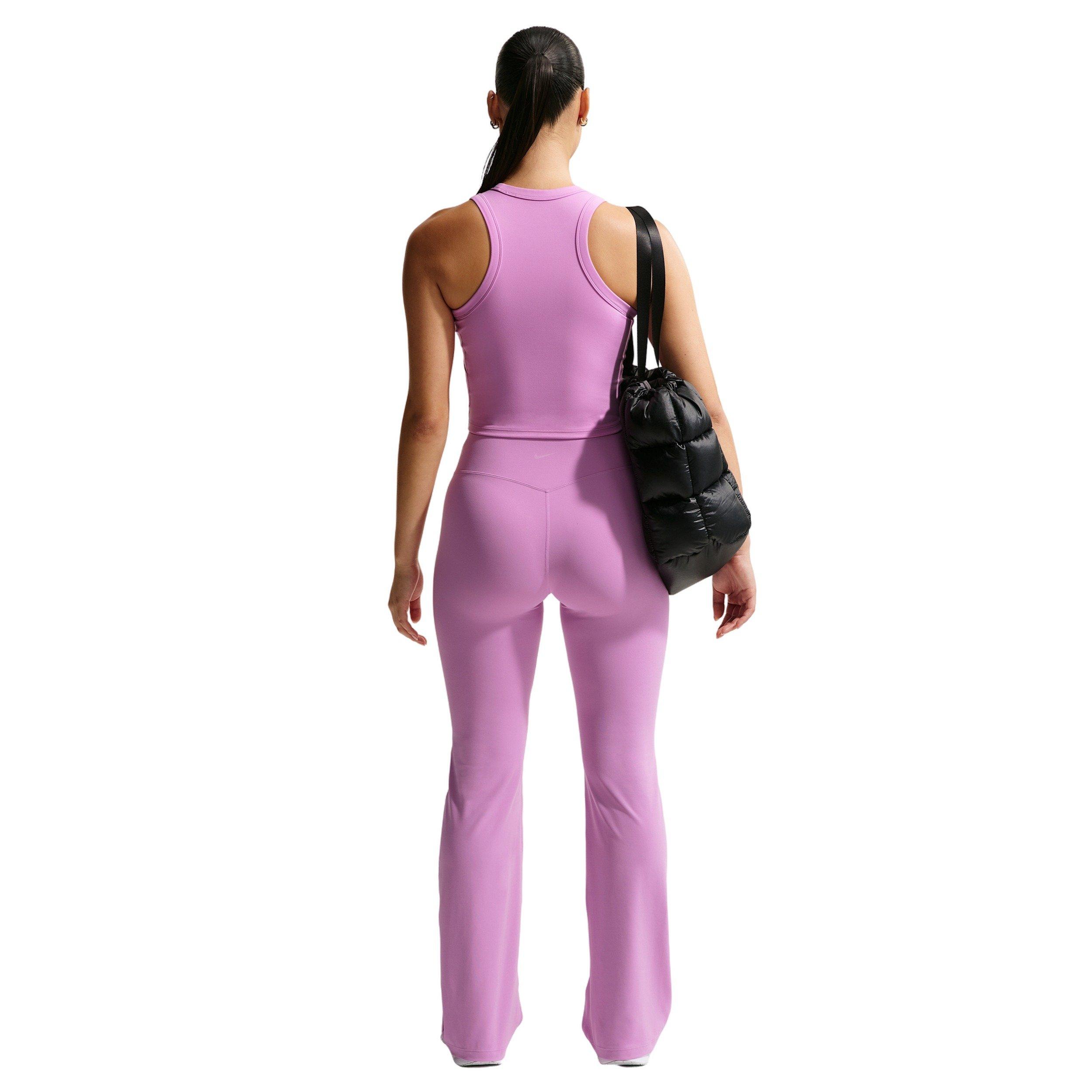 Nike Women's Zenvy High-Waisted Flared Leggings with No Front Seam -Lt Magenta - LT MAGENTA Thumbnail View 6
