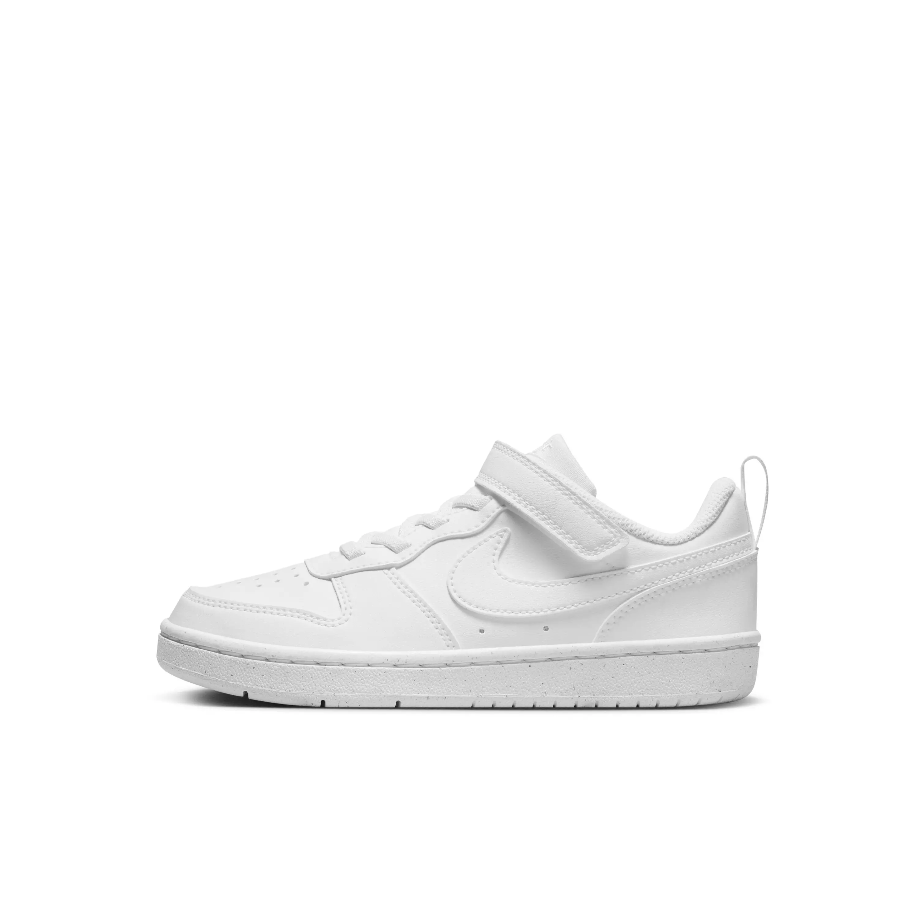 Nike Court Borough Low Recraft "White/White/White" Preschool Boys' Shoe - WHITE/WHITE/WHITE