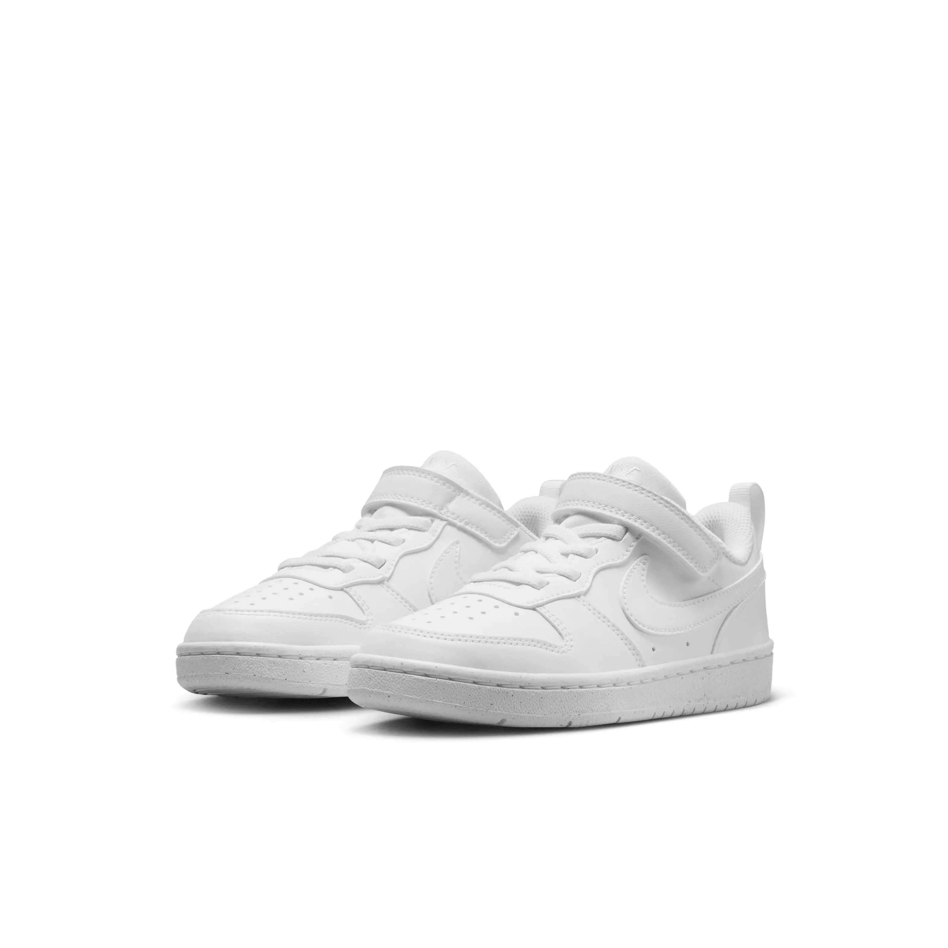 Nike Court Borough Low Recraft "White/White/White" Preschool Boys' Shoe - WHITE/WHITE/WHITE