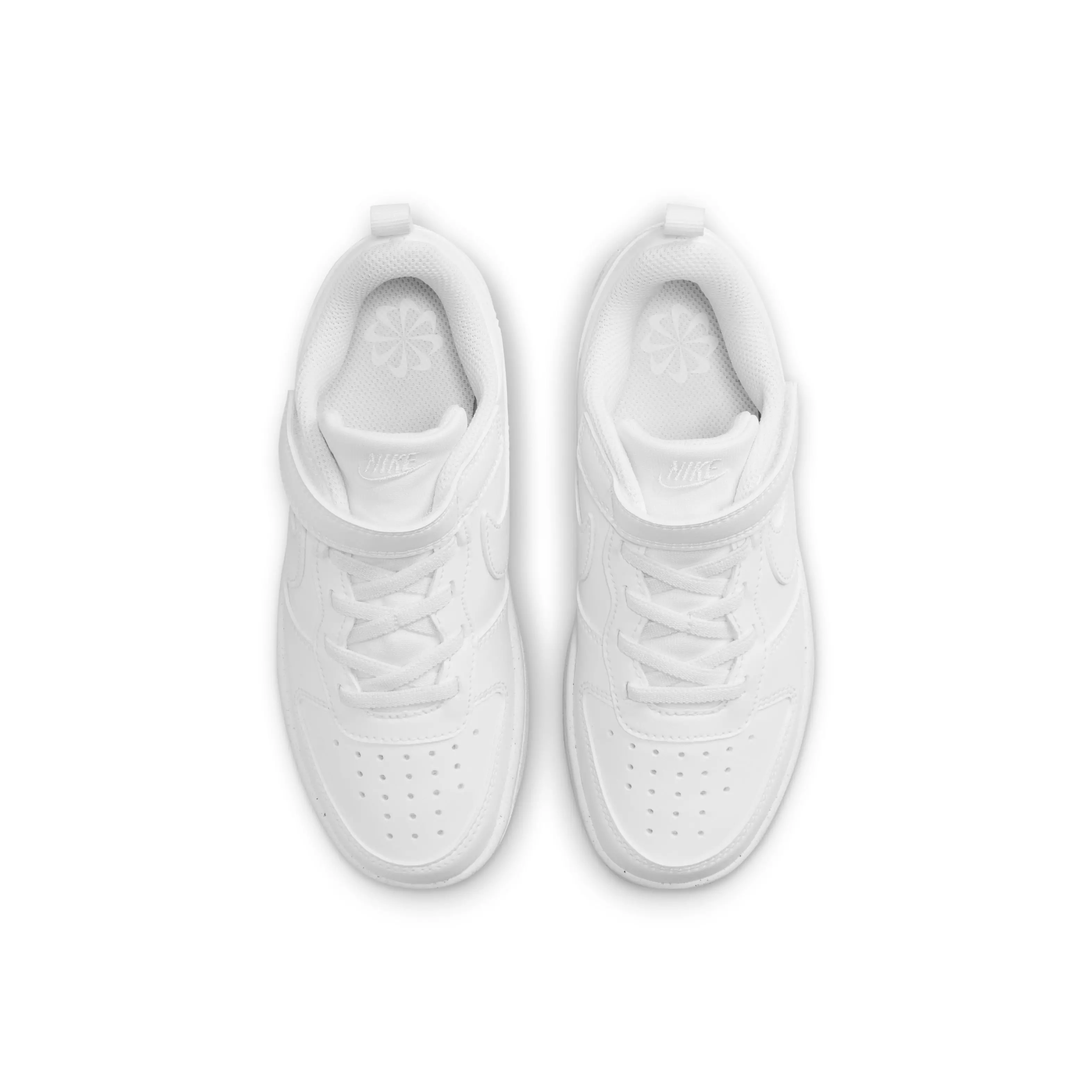 Nike Court Borough Low Recraft "White/White/White" Preschool Boys' Shoe - WHITE/WHITE/WHITE