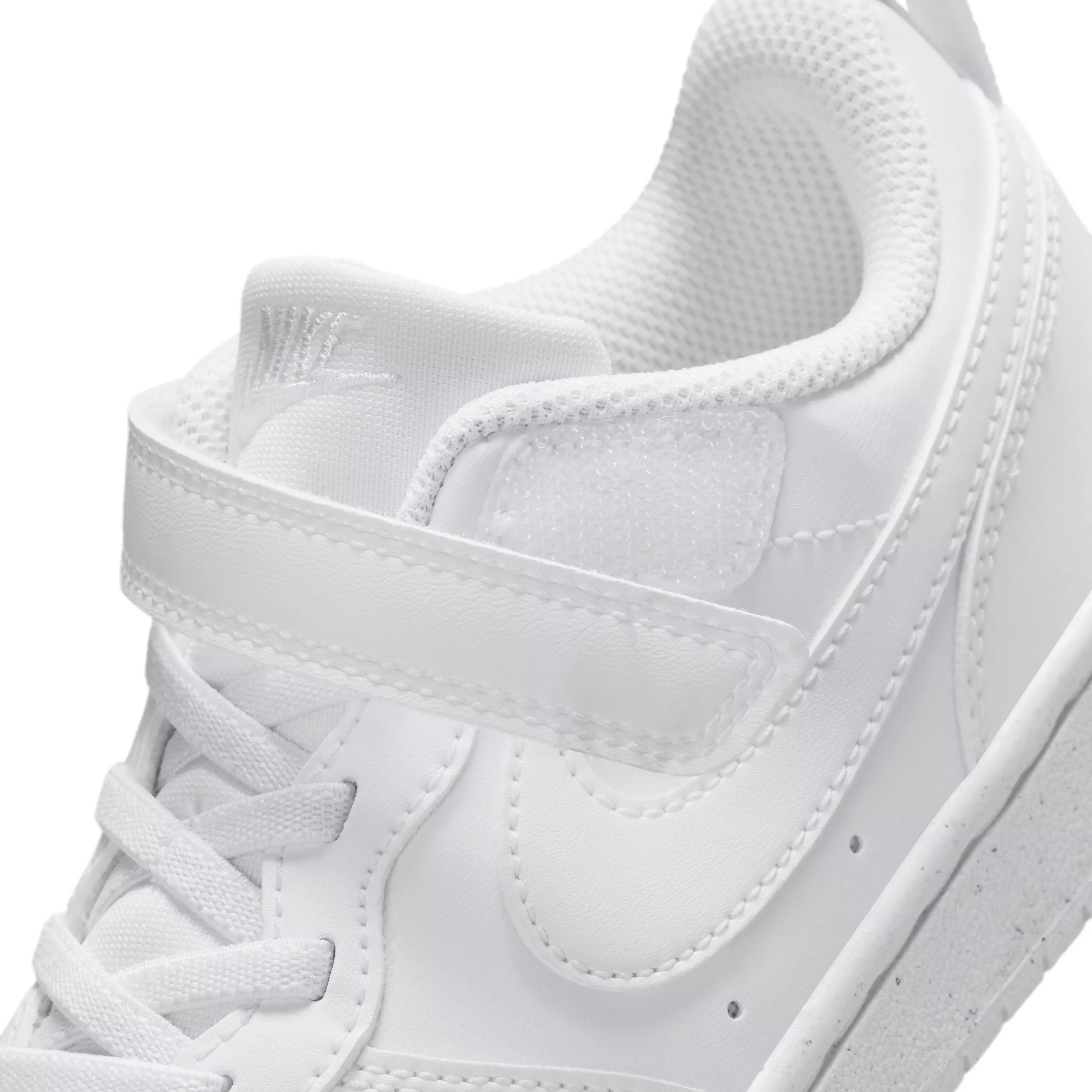 Nike Court Borough Low Recraft "White/White/White" Preschool Boys' Shoe - WHITE/WHITE/WHITE